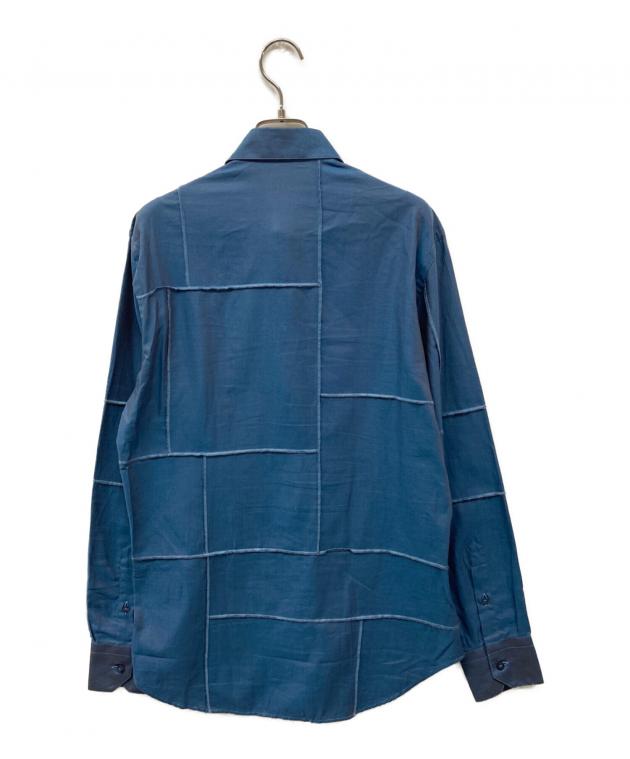中古・古着通販】ETRO (エトロ) デザインシャツ ブルー サイズ:38 