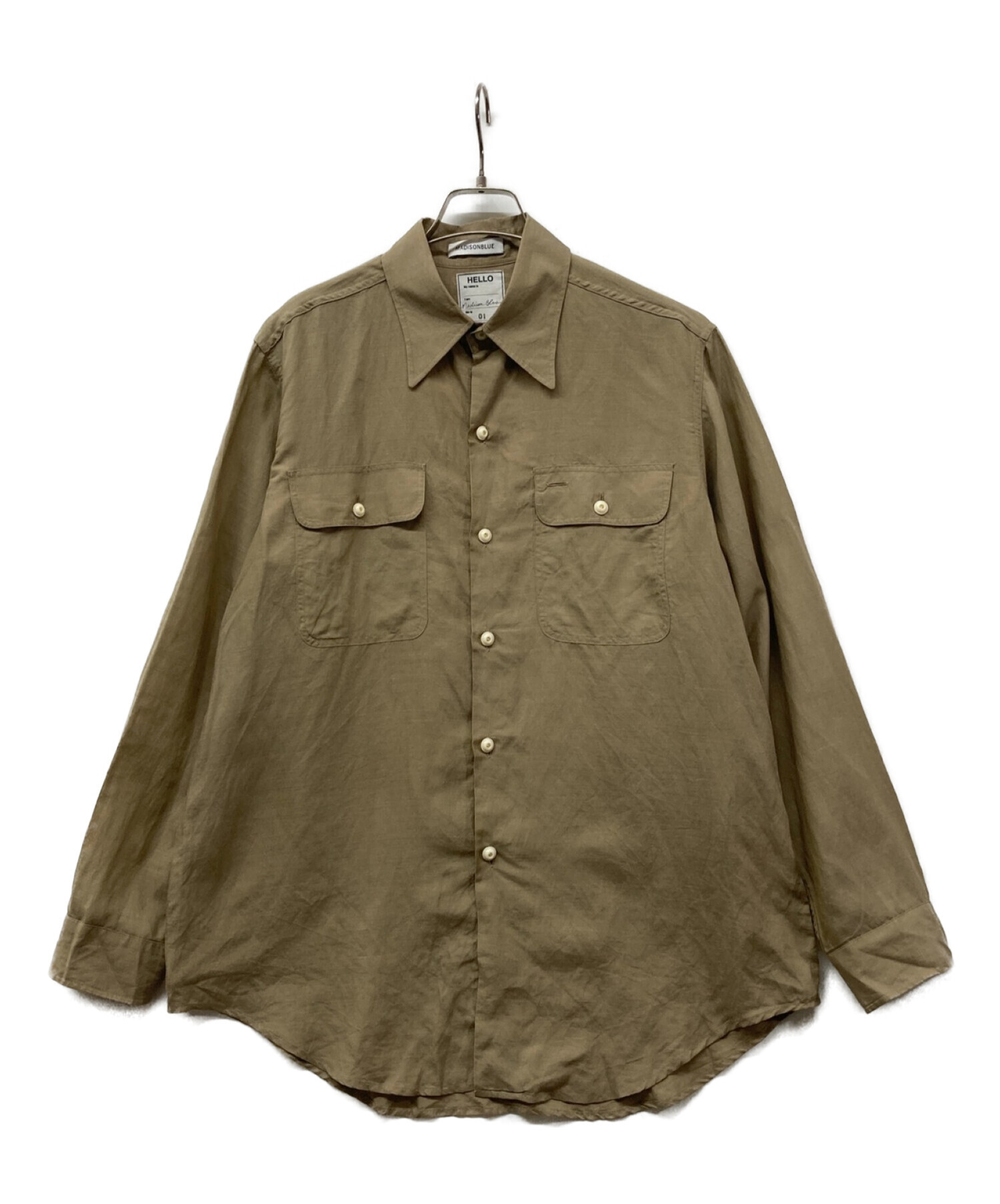 マディソンブルー　シャツ　美品 シャツ CHELSEA L／S SHIRT MB000－5001