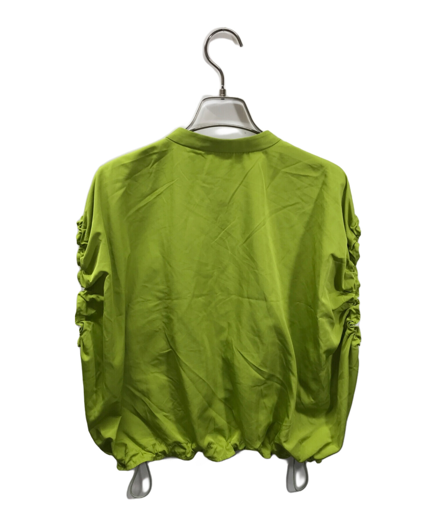 UN3D ショートギャザーシャツ カーキ