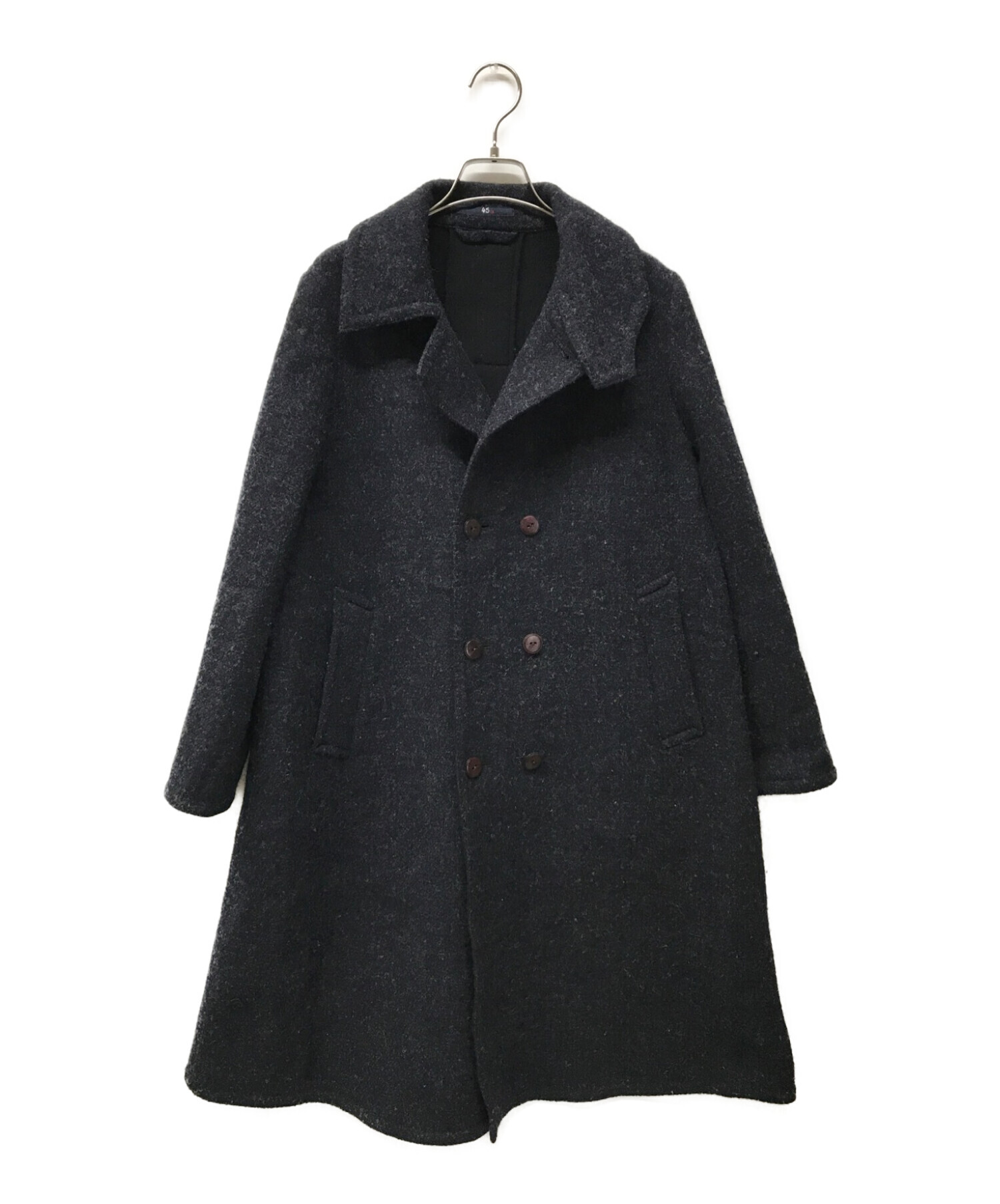 45rpm 45R ウールコート ロングコート ダブルブレスト 日本製（9931 45Rウールロングコート新品