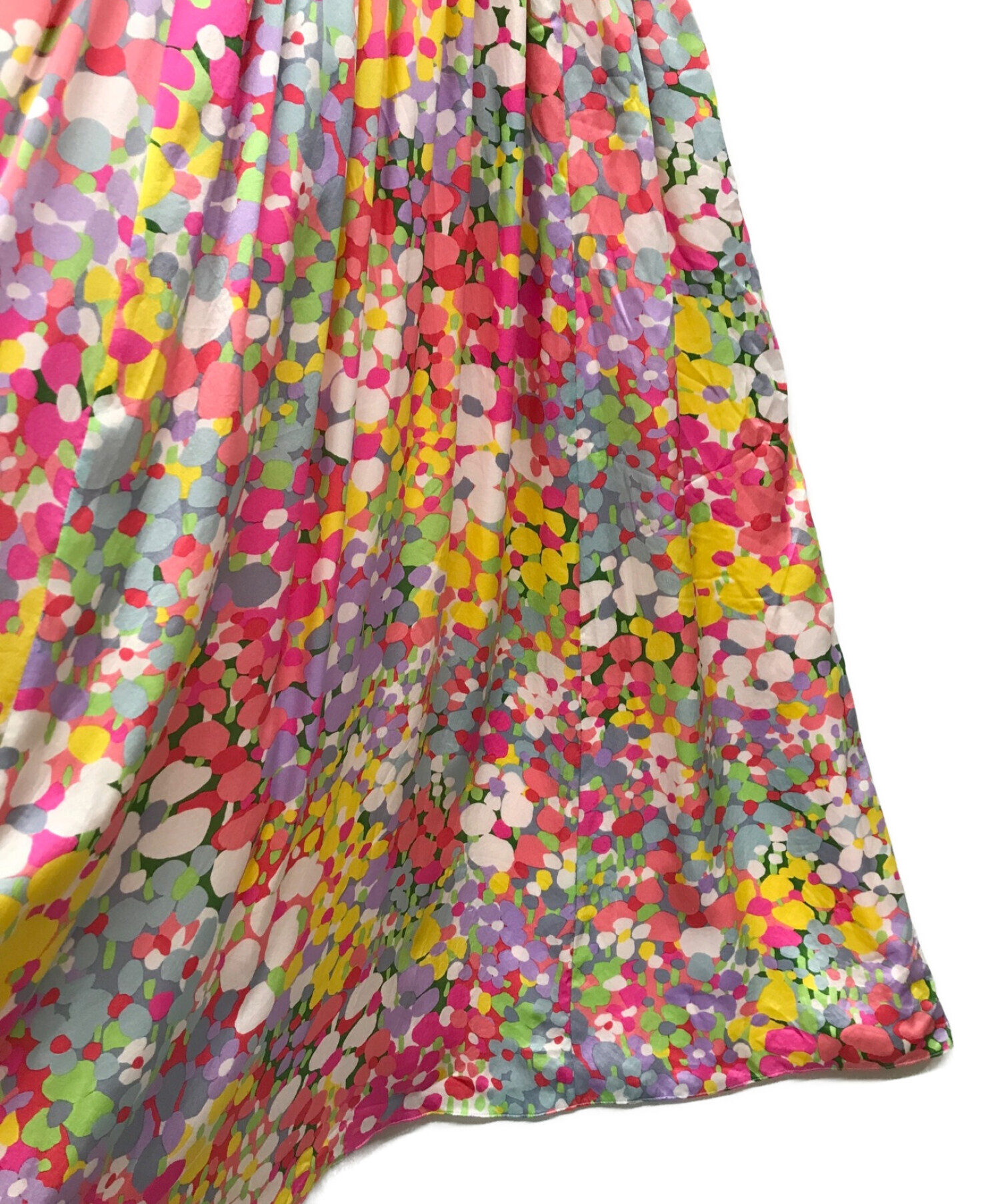 中古・古着通販】Kate Spade (ケイトスペード) FLORAL DOTS SILK DRESS 