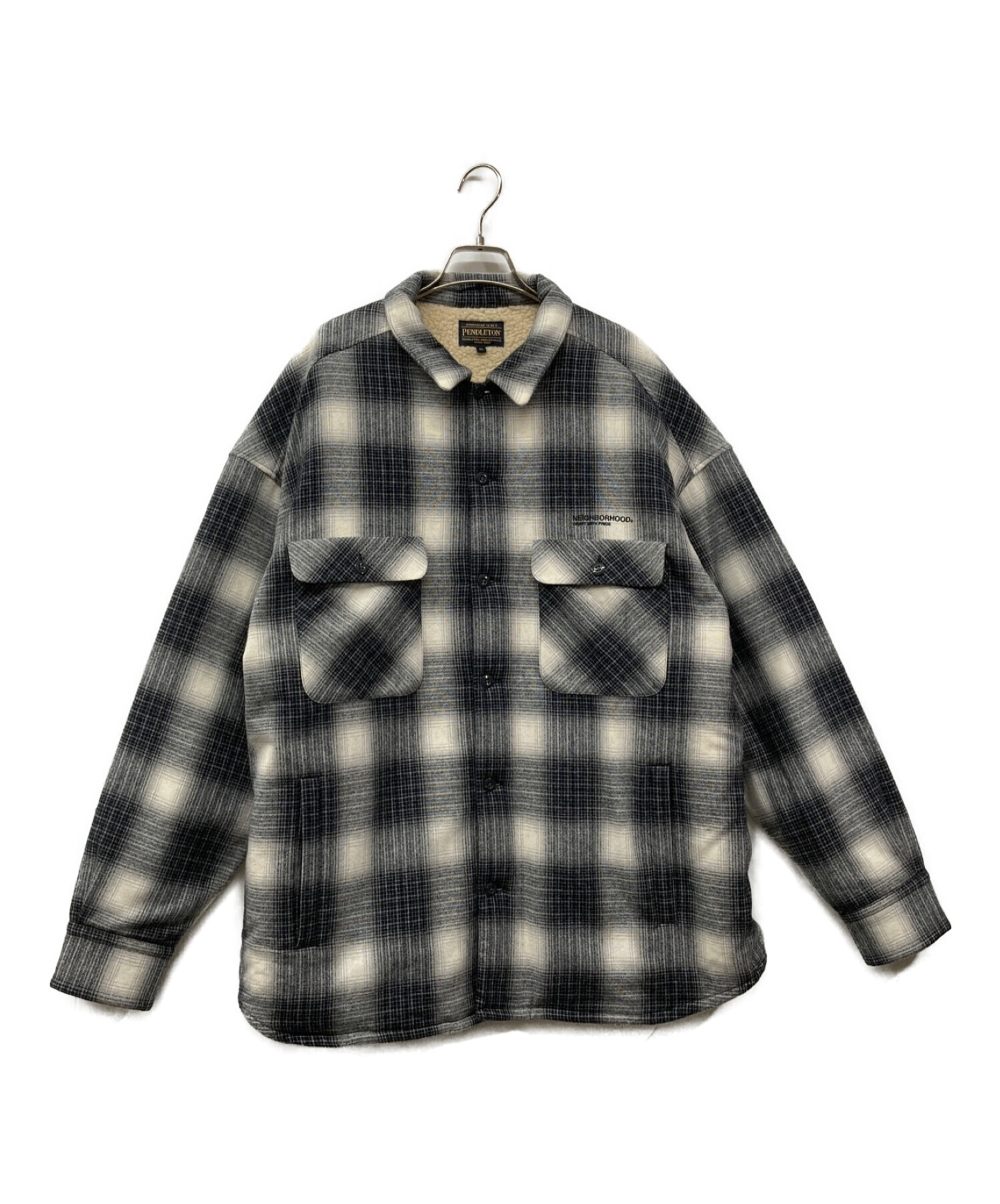 NEIGHBORHOOD×PENDLETON ボア マフラー オンブレチェック NEIGHBORHOOD