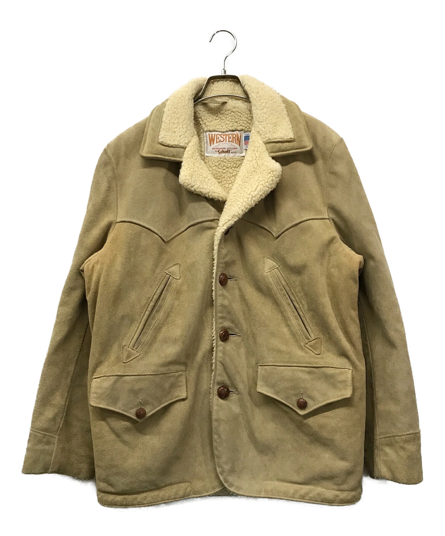 中古・古着通販】Schott (ショット) ランチコート ベージュ サイズ 