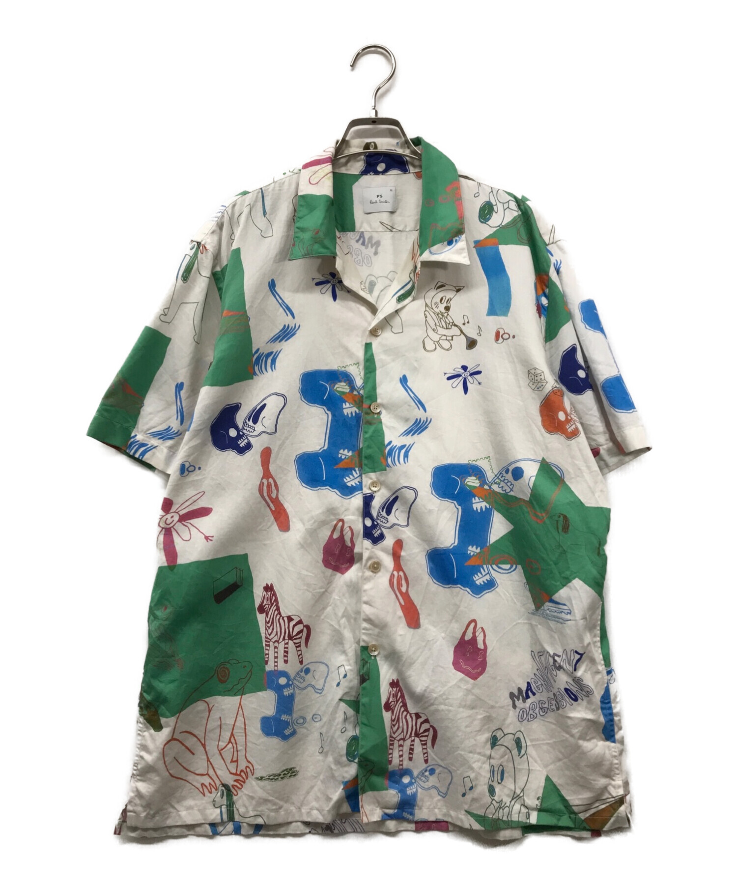 Paul Smith 花柄　オープンカラー　半袖シャツ　開襟 ポールスミス 半袖シャツ オープンカラー シャツ 開襟シャツ 総
