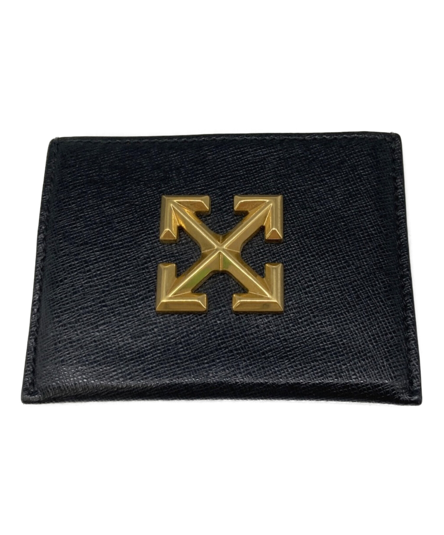 OFF-WHITE レザー カードケース 黒 OMND005E19853057 FOR CARDS Off-White（オフホワイト）メンズ 財布・パス off-white カードケース