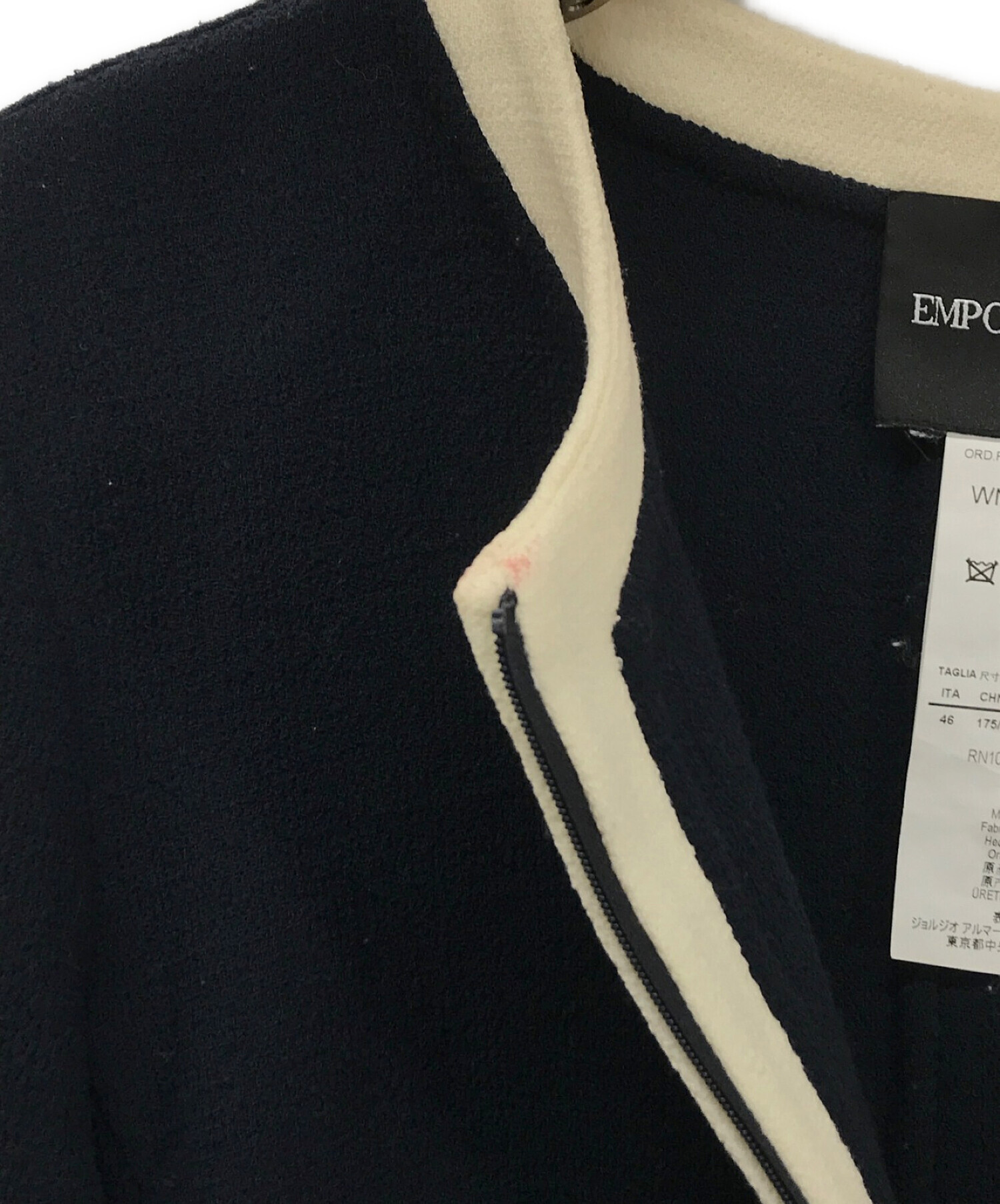 中古・古着通販】EMPORIO ARMANI (エンポリオアルマーニ) ノーカラー 