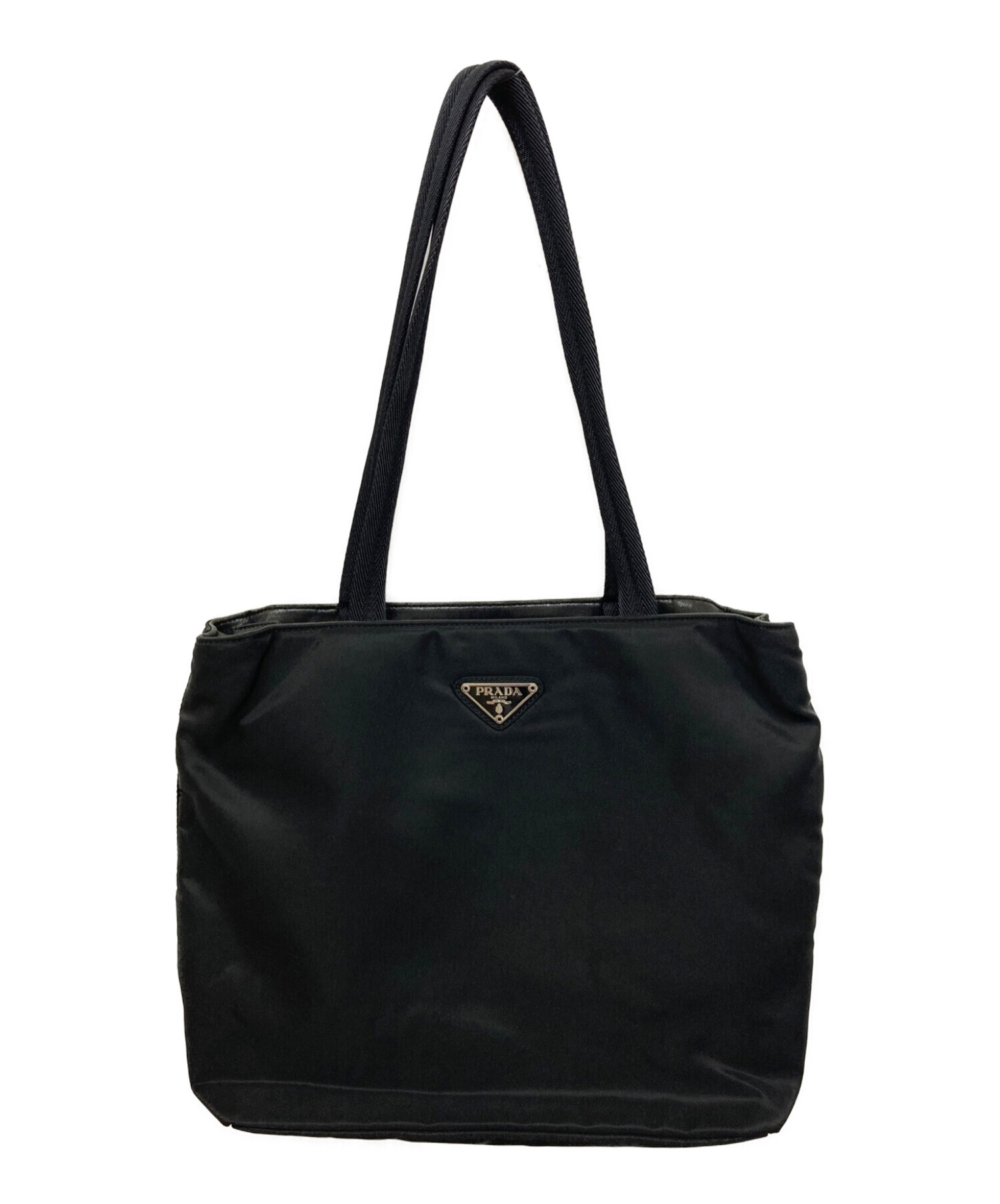 PRADA 三角ロゴ トートバッグ ハンドバッグ ナイロン プラダ 越し