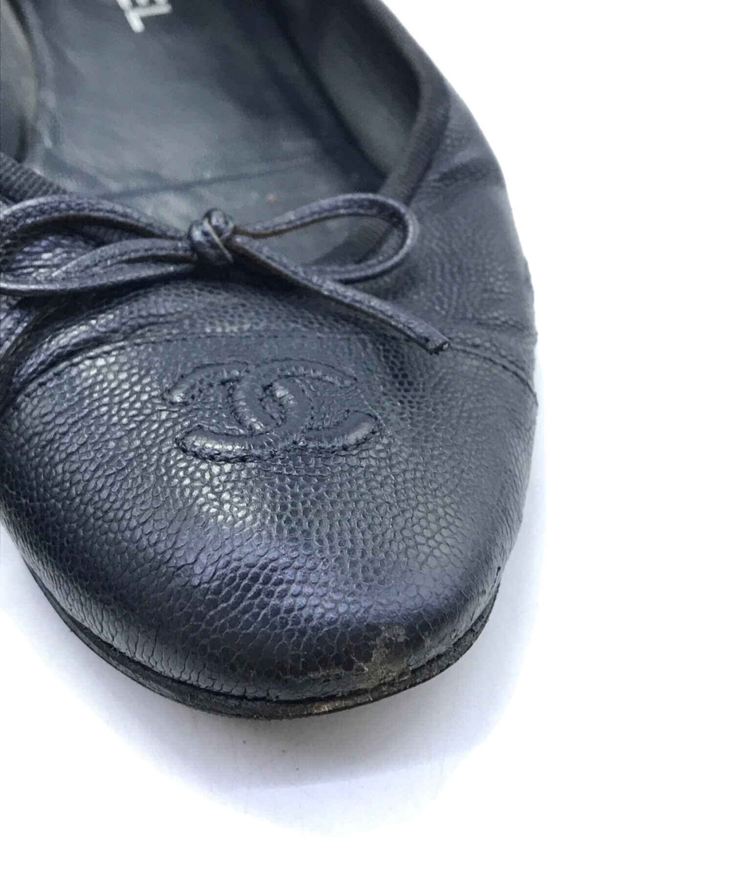中古・古着通販】CHANEL (シャネル) ココマーク バレリーナシューズ 