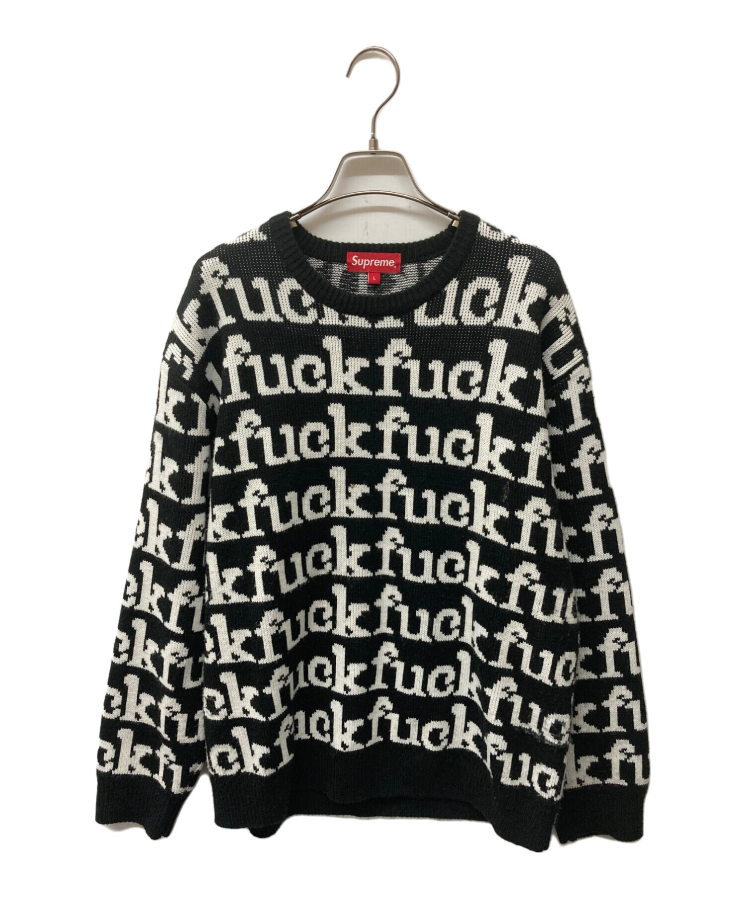 シュプリームSupreme fuck sweater Lサイズ