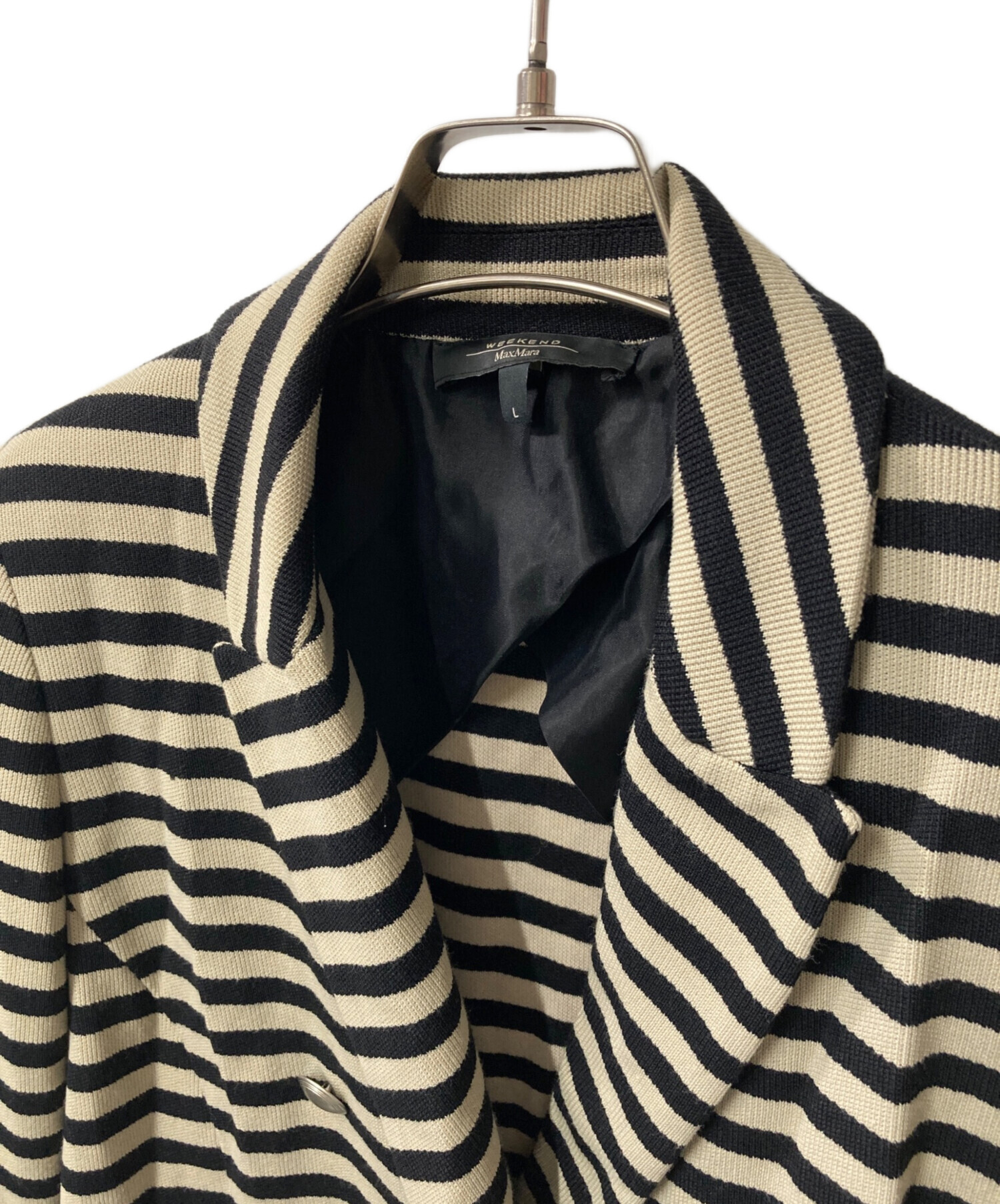 中古・古着通販】WEEKEND Max Mara ボーダーダブルジャケット Weekend 
