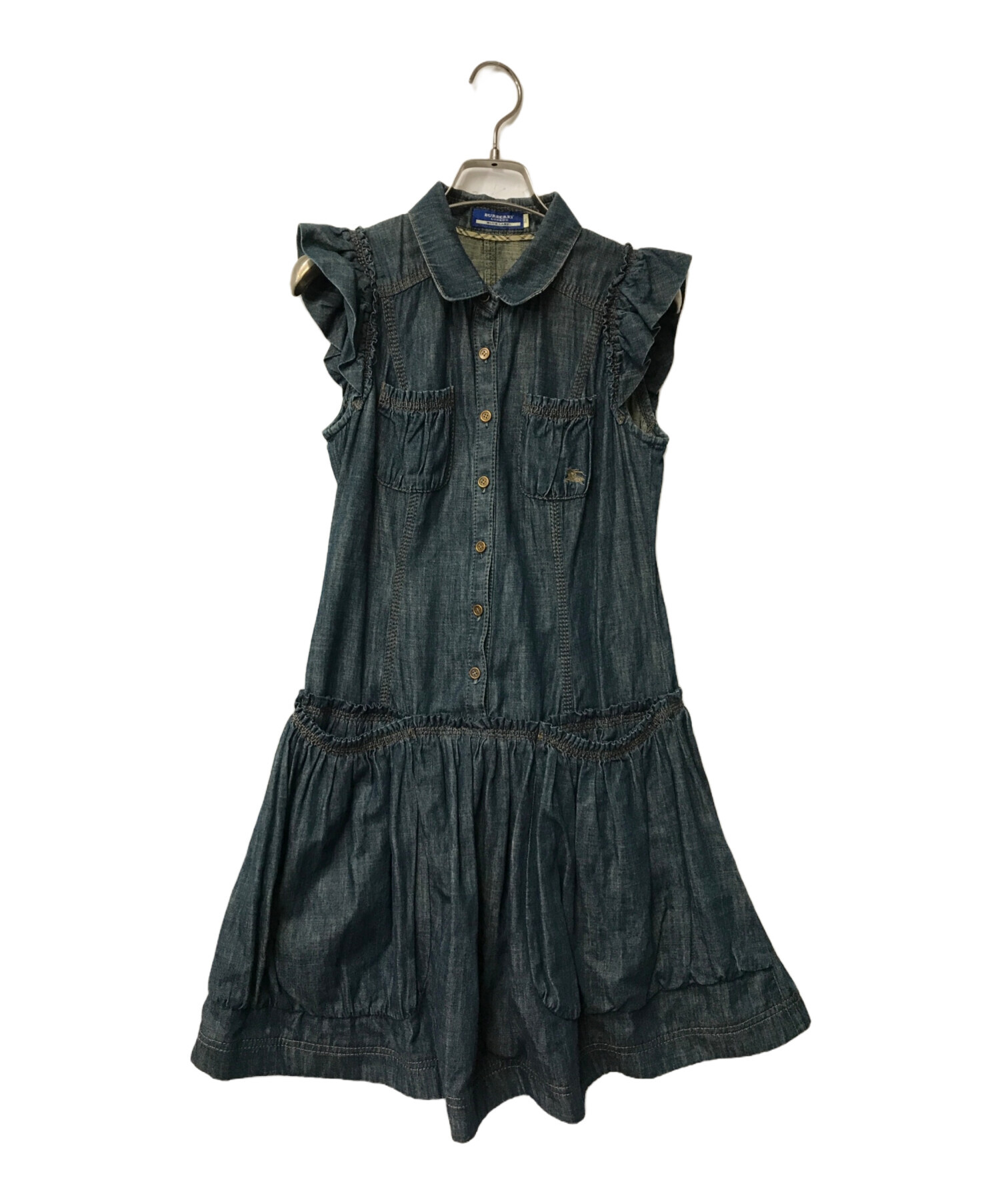 新品未使用 BURBERRY BLUE LABAL デニムノースリーブワンピース バーバリーブルーレーベル デニム ノースリーブワンピース