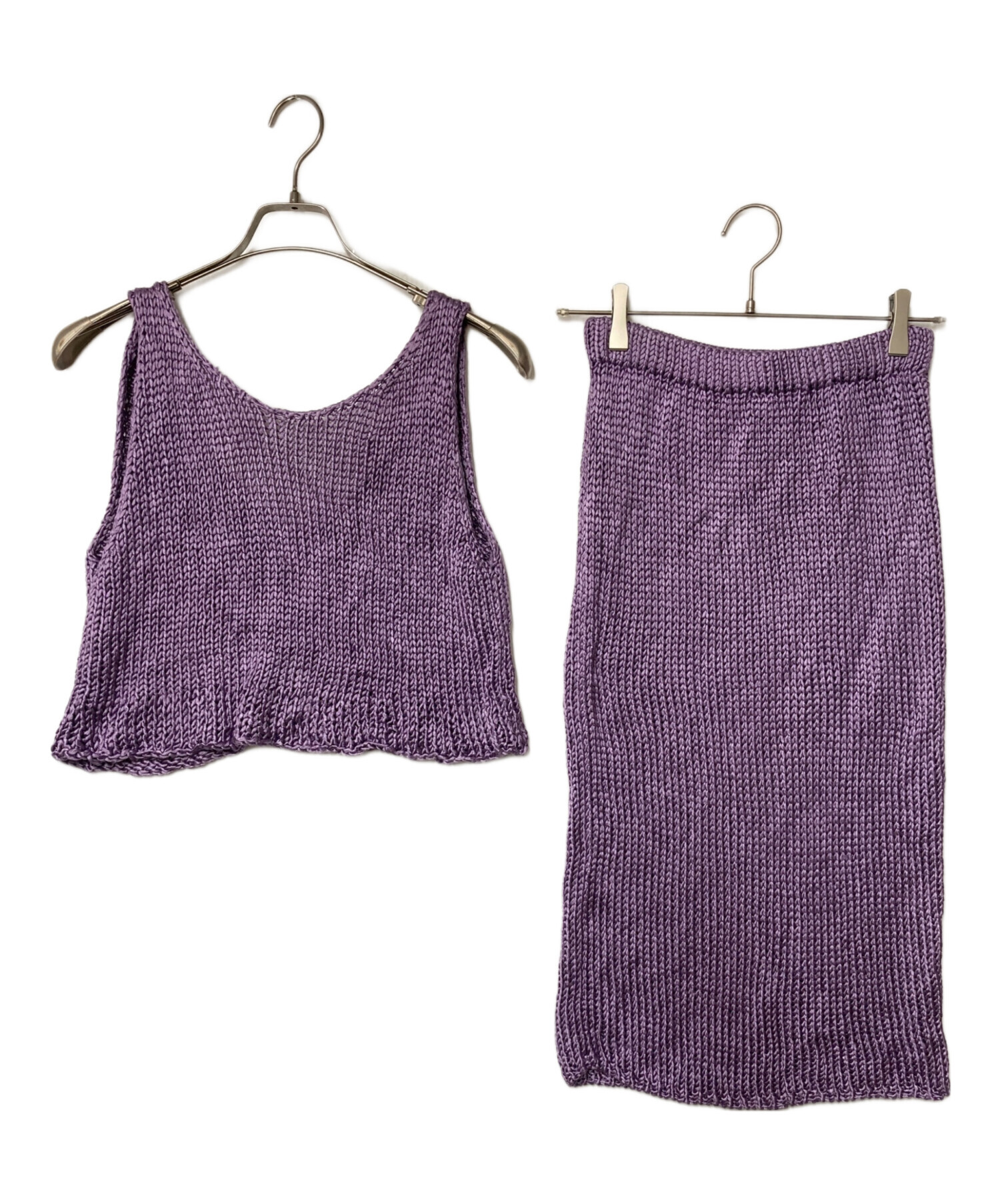 中古・古着通販】SIIILON (シーロン) シルクニットセットアップ/SLSS16 
