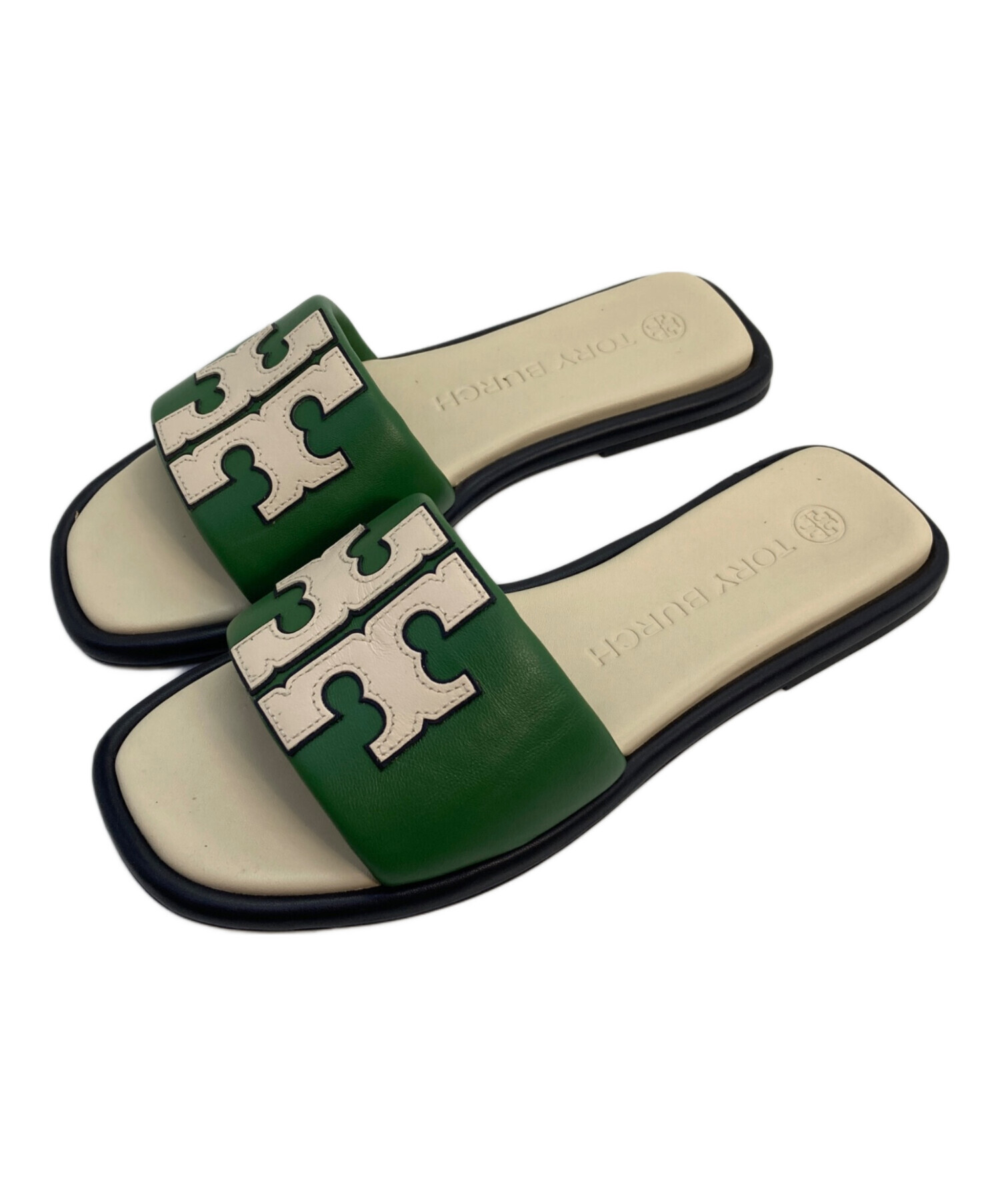 TORY BURCH(トリーバーチ) ビーチサンダル 5 レディース美品 - 黒 