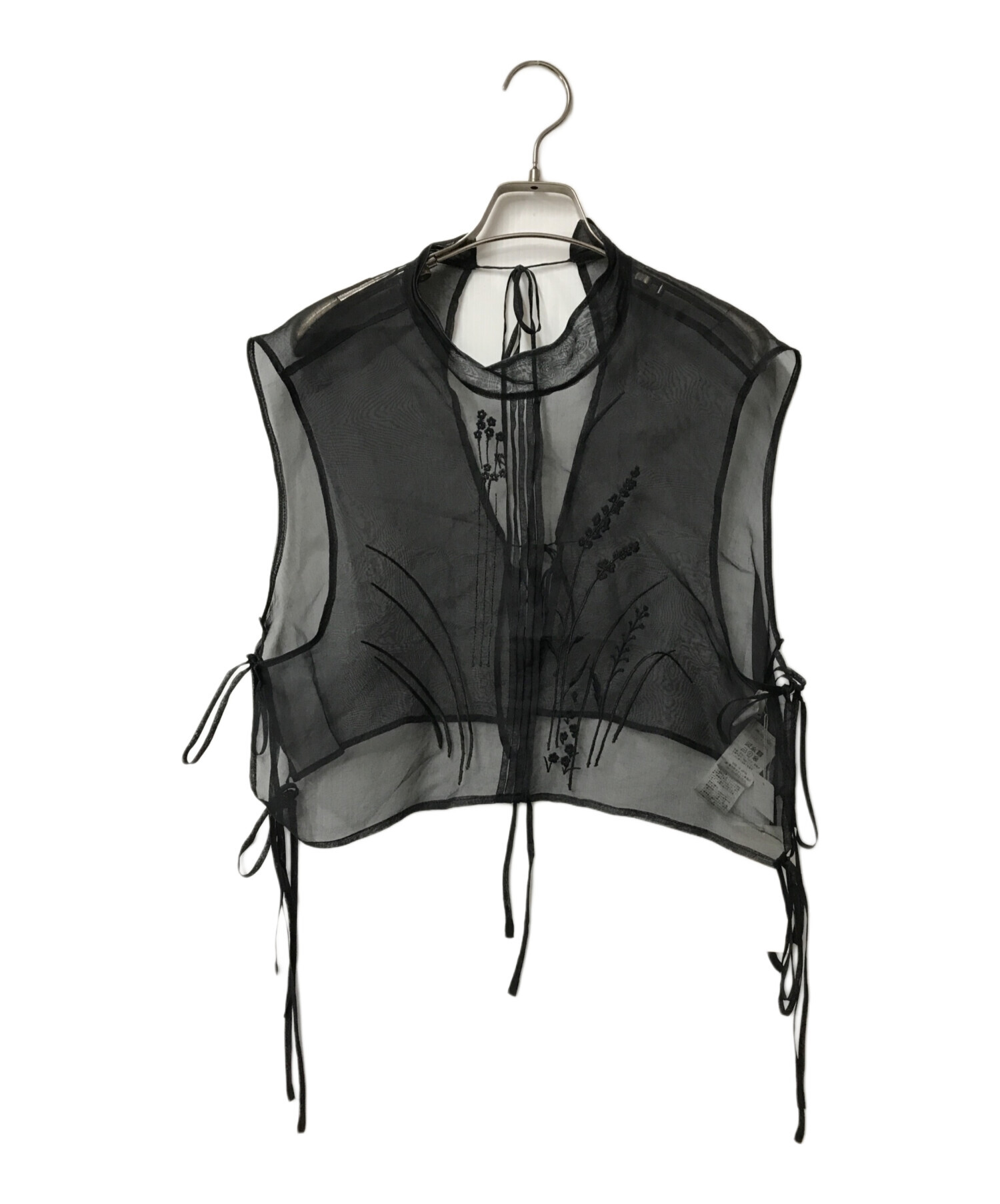中古・古着通販】Mame Kurogouchi Floral Jacquard Sheer Vest 