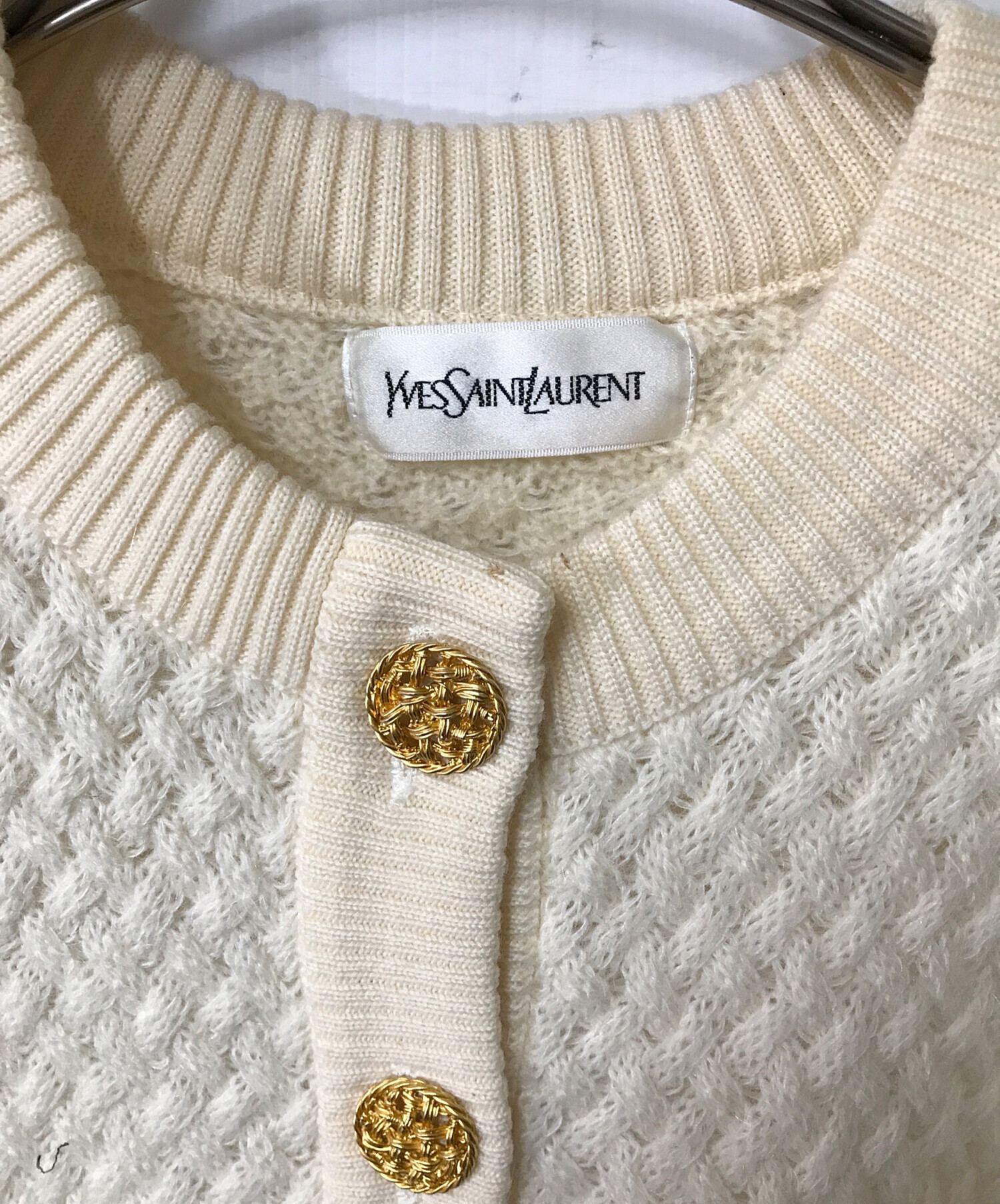中古・古着通販】Yves Saint Laurent (イヴサンローラン) 金釦クルー  