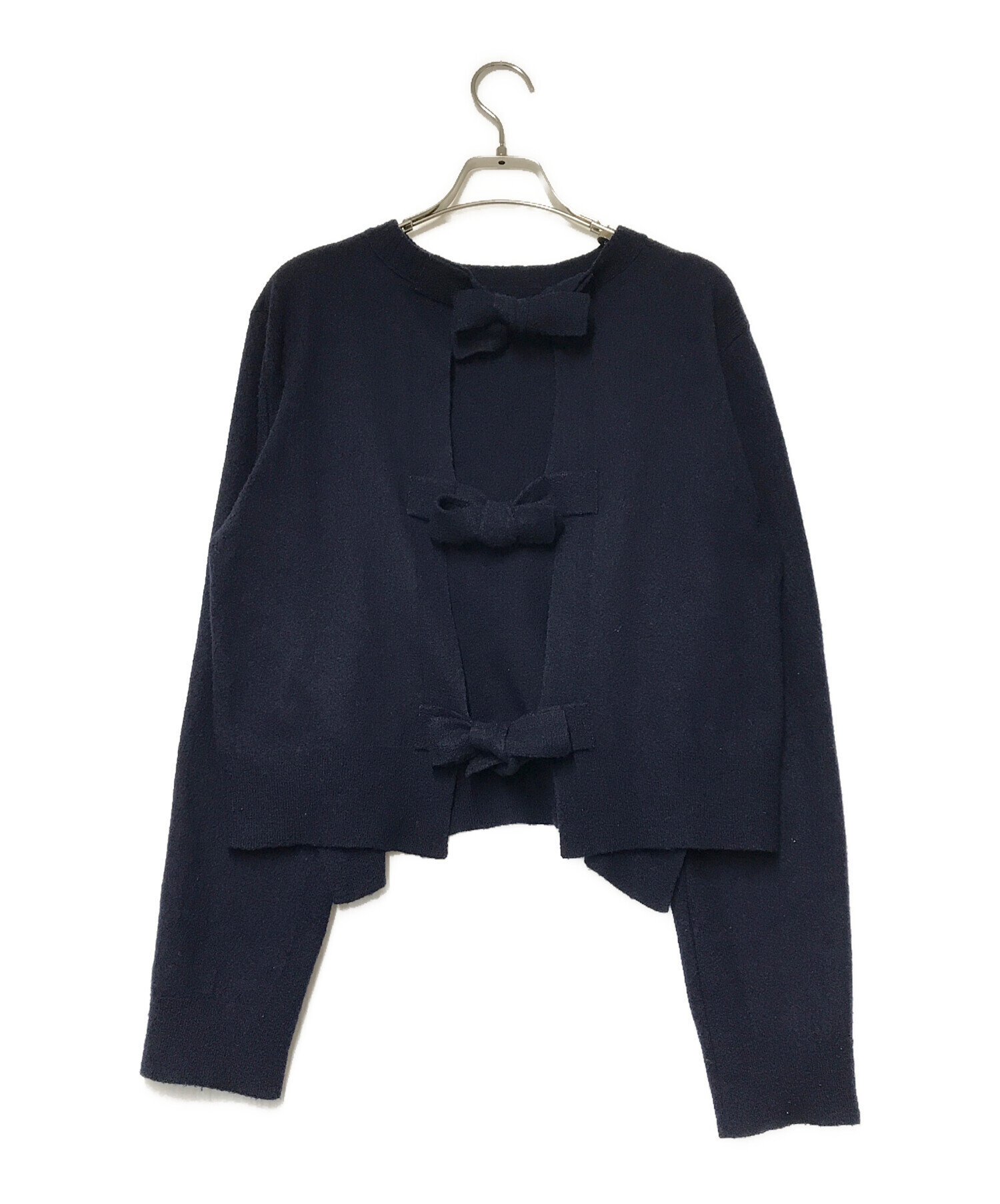 中古・古着通販】CELINE (セリーヌ) バックリボンデザインニット 