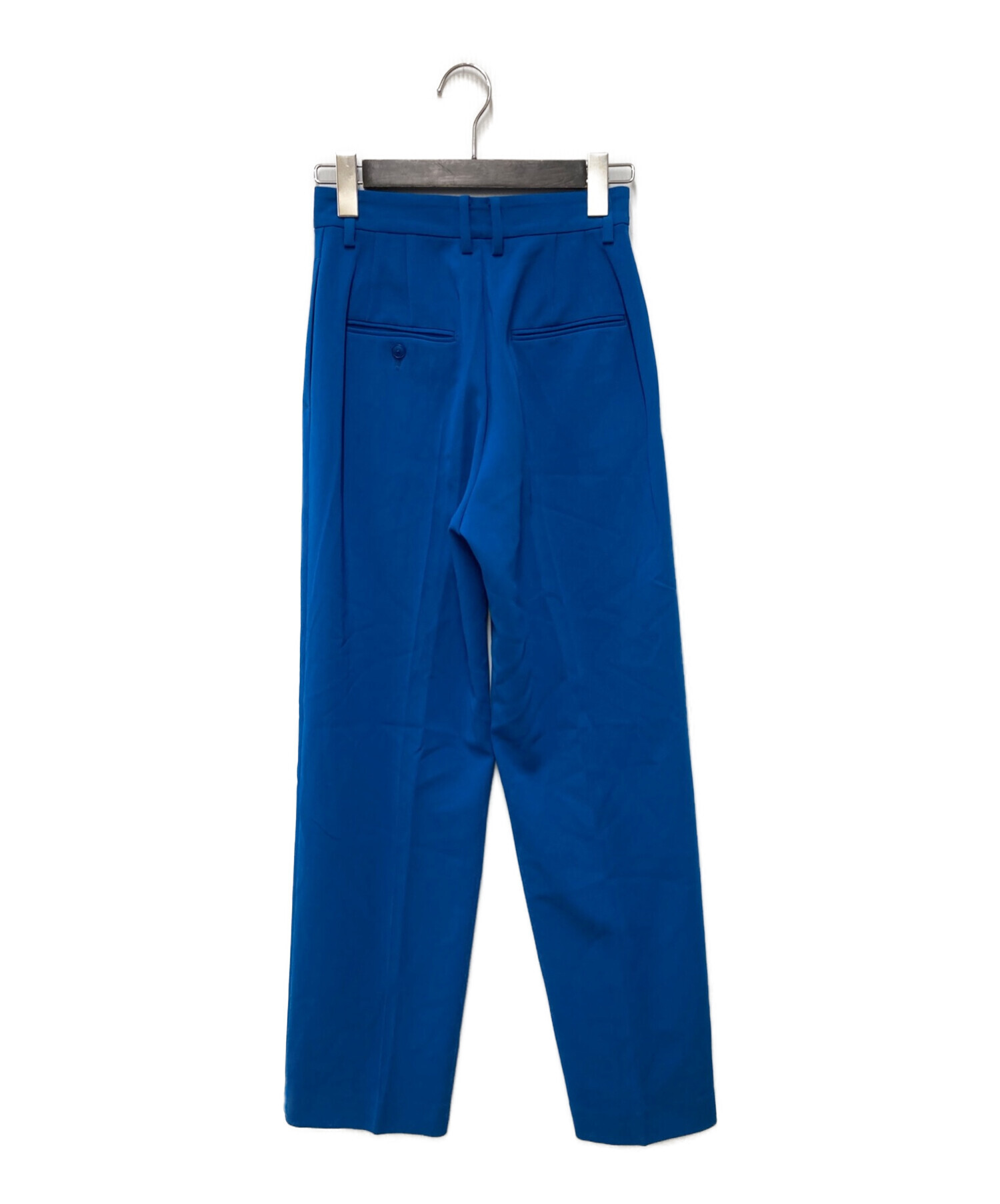 H BEAUTY&YOUTH (エイチ ビューティアンドユース) DOUBLE CLOTH TAPERED PANTS　ダブルクロステーパードパンツ  ブルー サイズ:UK6/EU36/USA2
