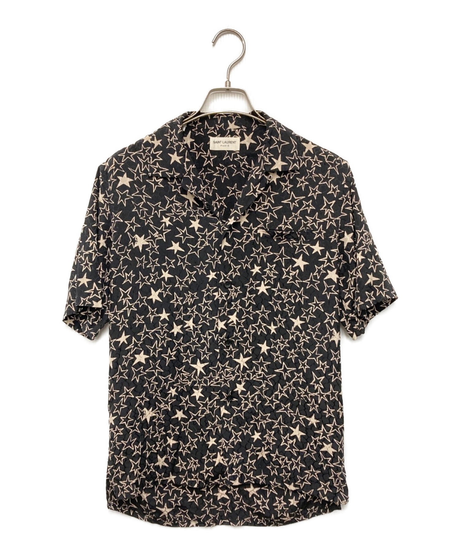 売り切り価格‼️サンローラン　ハート　シルクシャツ
