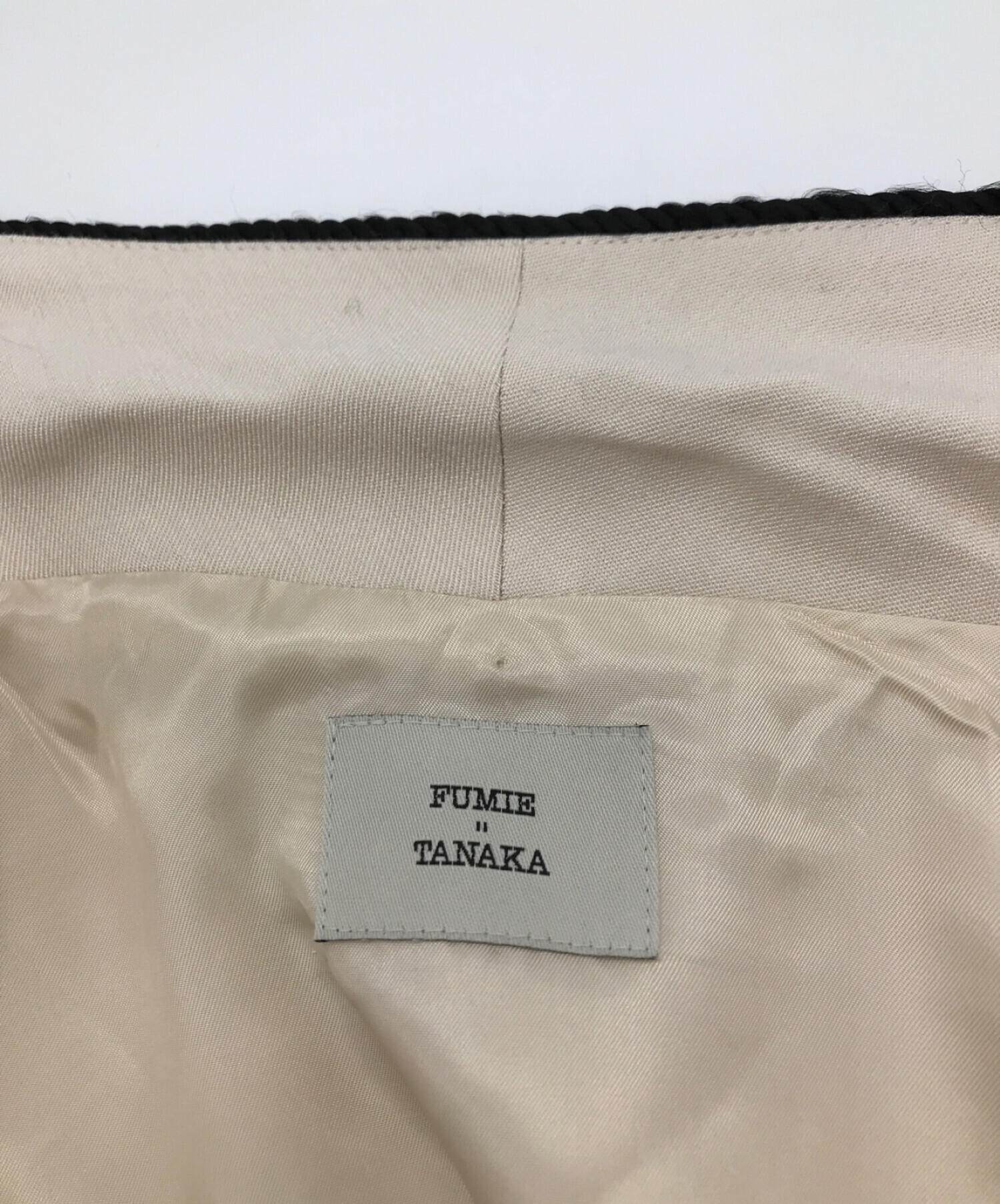 FUMIE TANAKA (フミエ タナカ) piping gown/パイピングガウン ベージュ サイズ:2