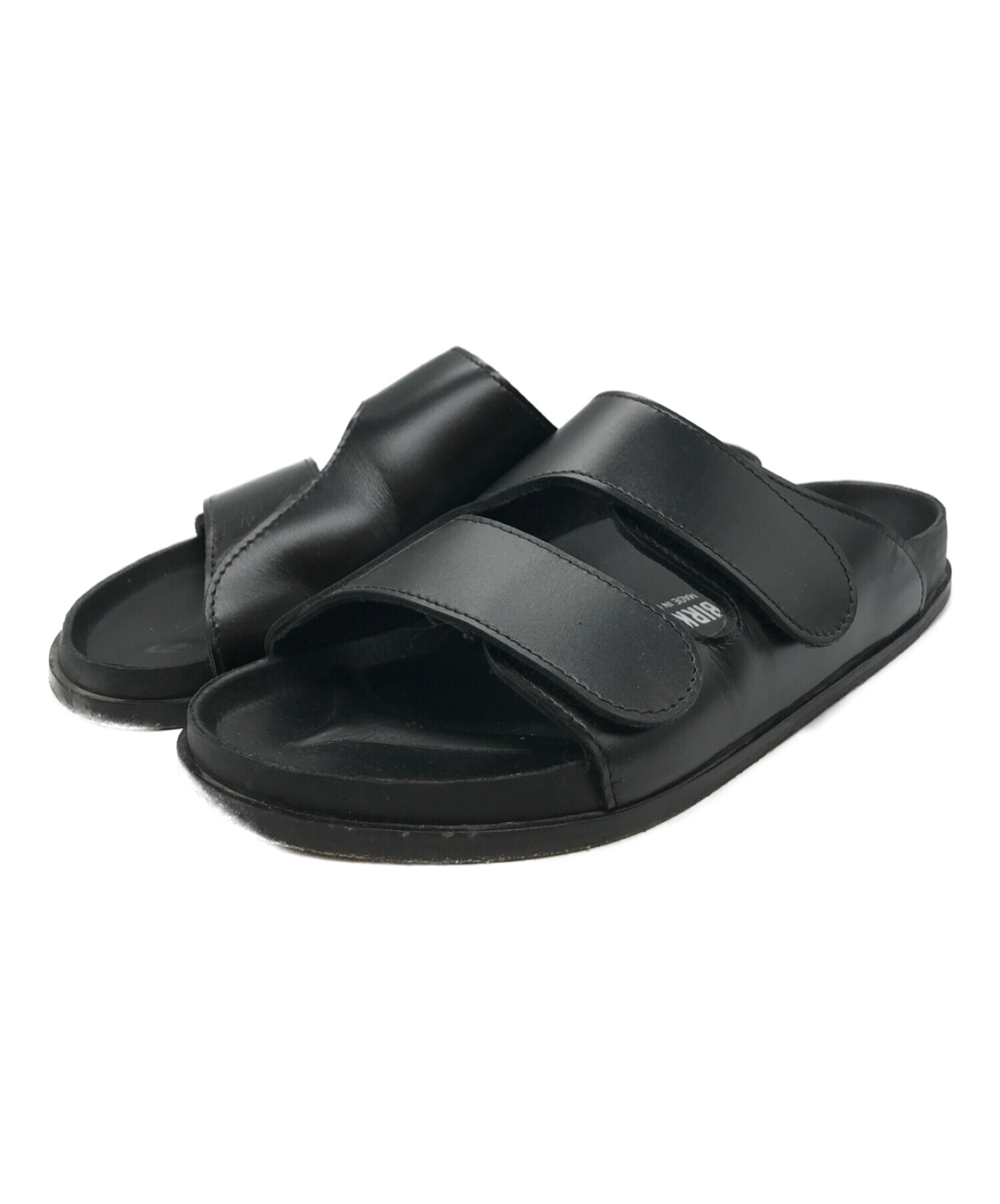 BIRKENSTOCK×TOOGOOD (ビルケンシュトック×トゥーグッド) The Forager Lether shoes　 コラボレザーストラップサンダル ブラック サイズ:28.5cm