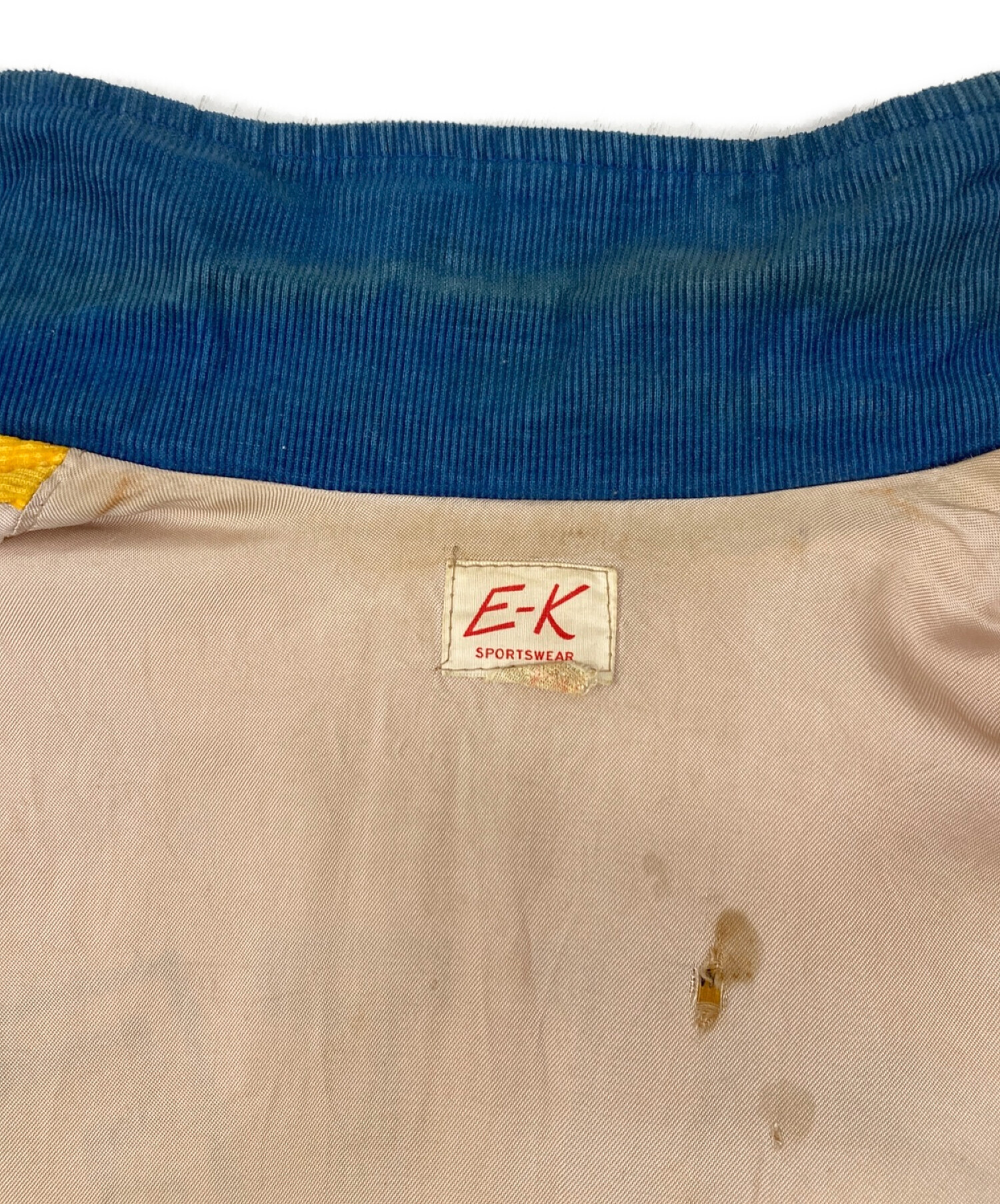 E-K SPORTSWEAR (イーケースポーツウェア) 50'sヴィンテージコーデュロイジャケット イエロー サイズ:不明