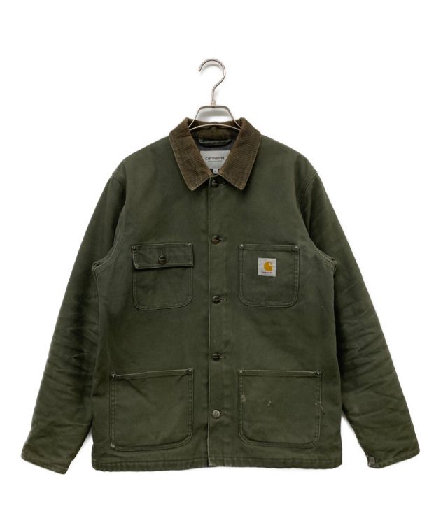 美品　Carhartt コート　ダークグリーン 　M Carhartt ミシガンコート 限定カラー カーキ