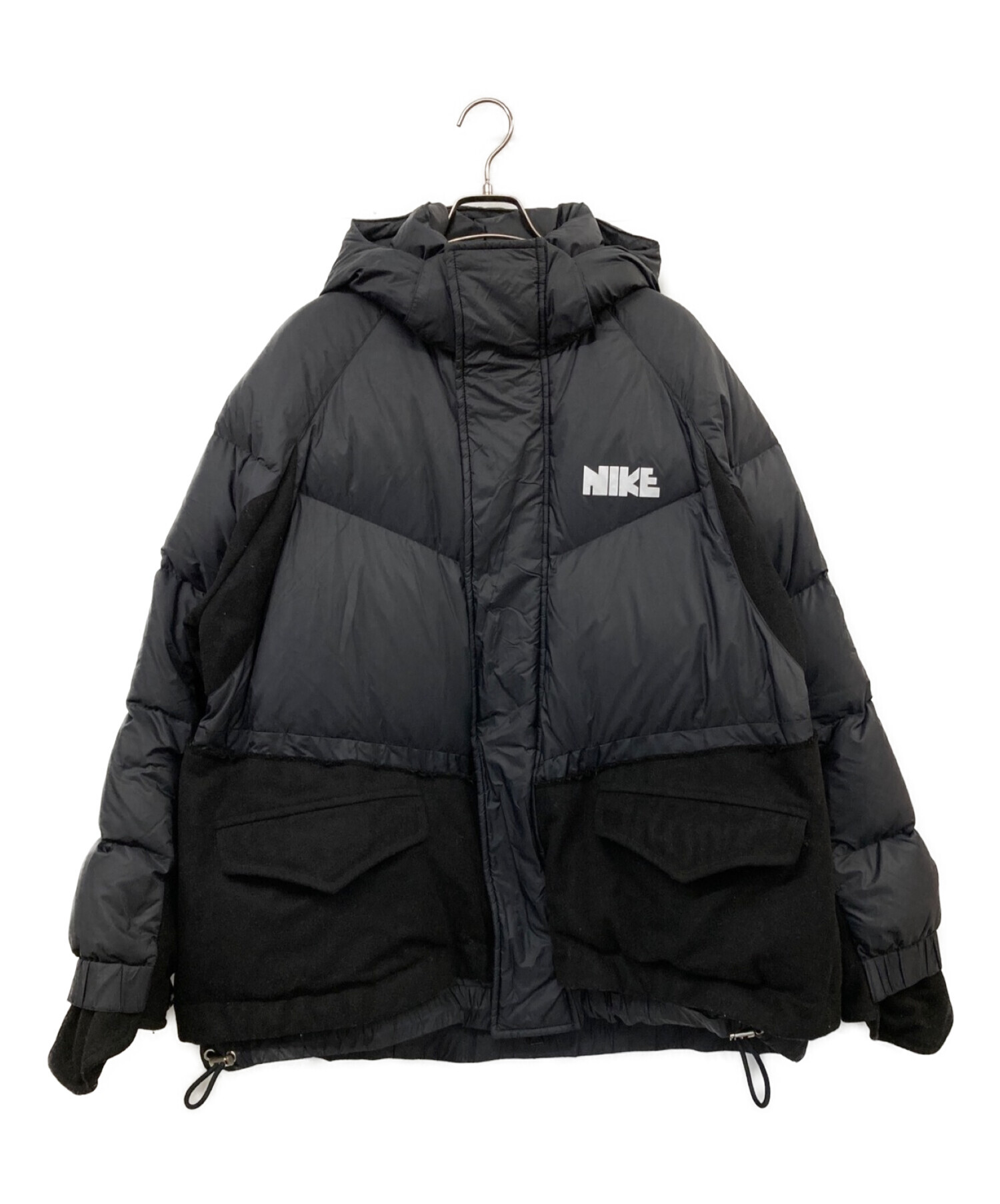 NIKE (ナイキ) sacai (サカイ) 20AW NRG RH PARKA ダウンジャケット ブラック サイズ:XL