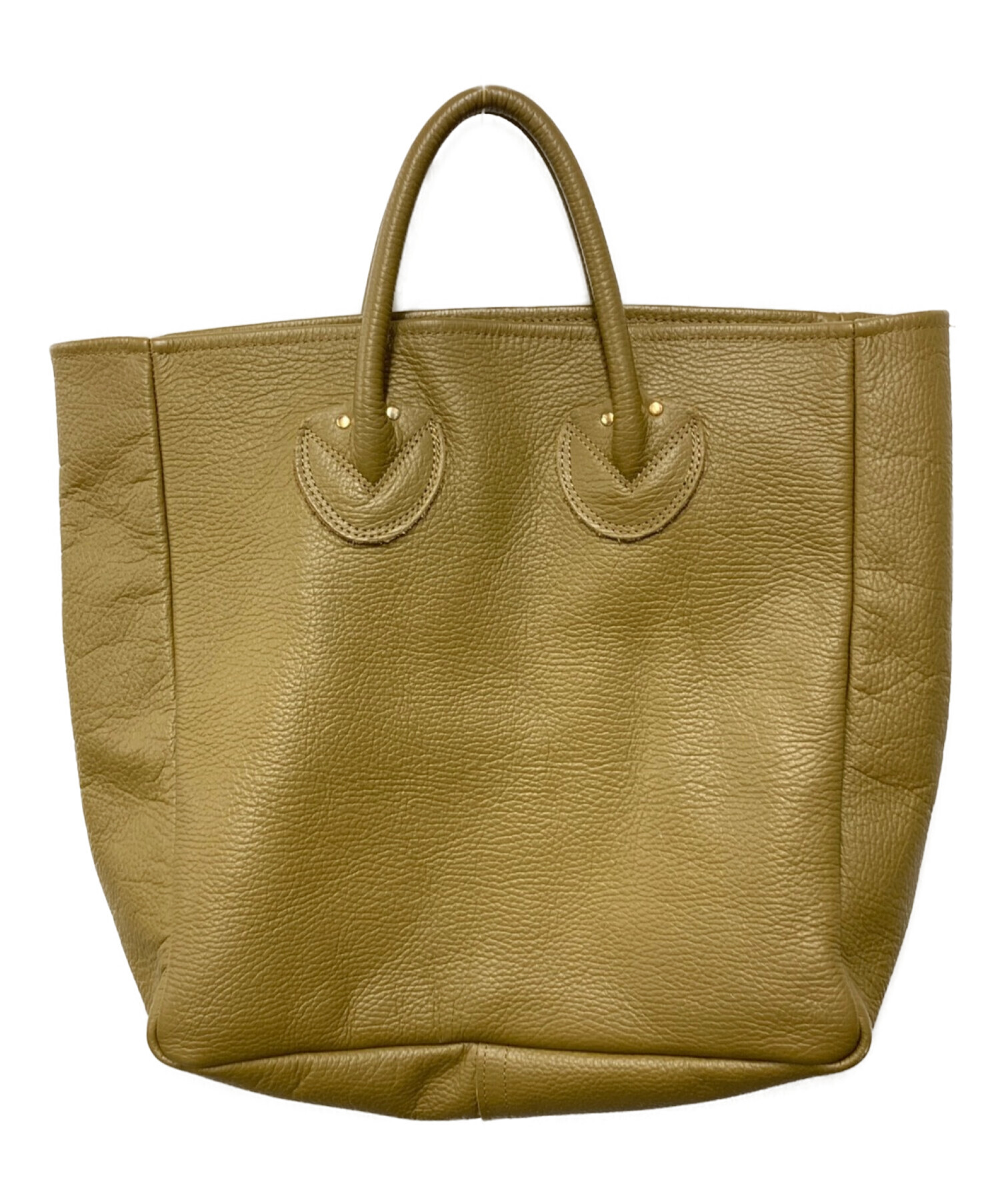 YOUNG & OLSEN The DRYGOODS STORE (ヤングアンドオルセン ザ ドライグッズストア) EMBOSSED LEATHER  TOTE M レザートートバッグ ブラウン サイズ:‐