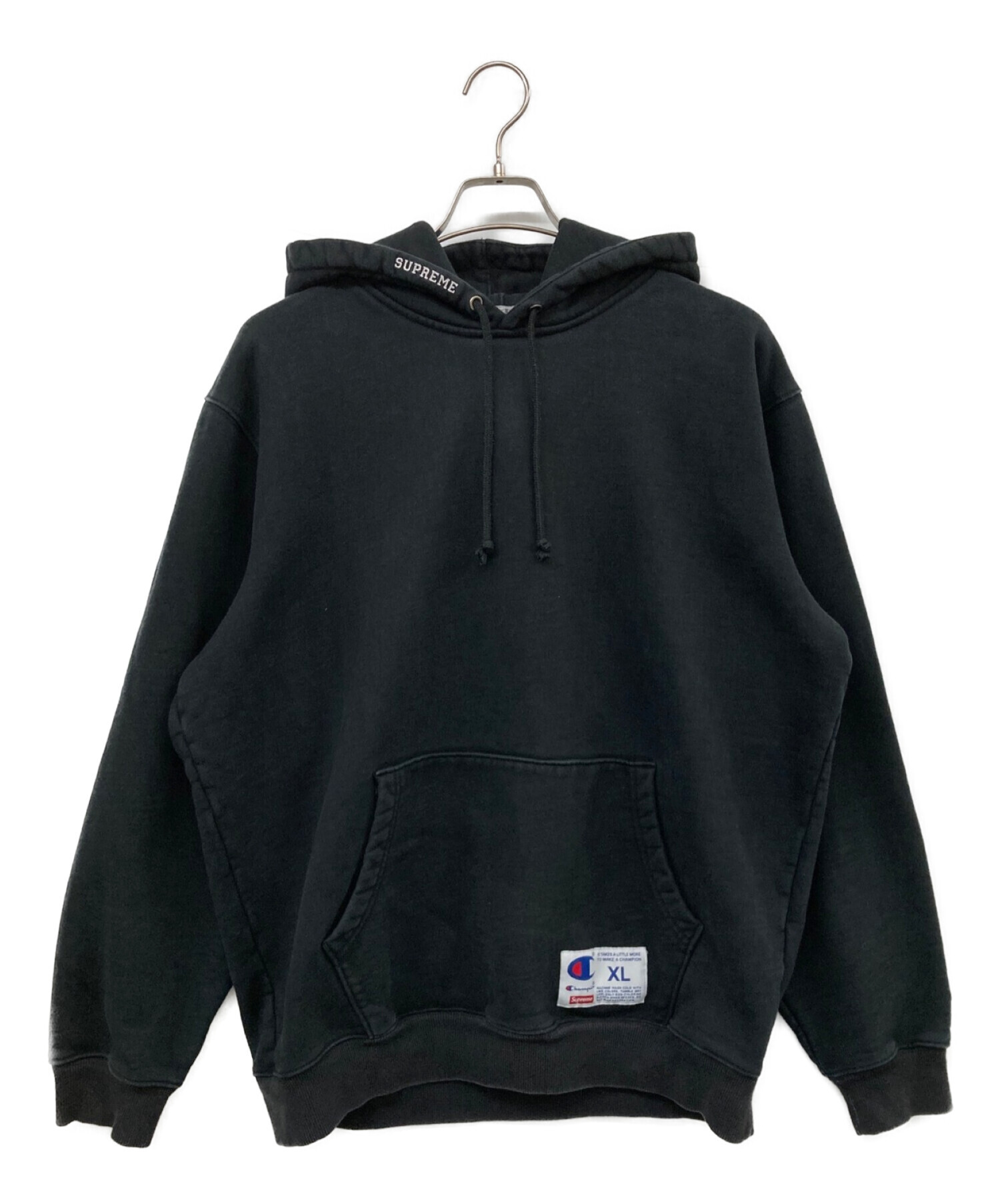 Supreme (シュプリーム) Champion (チャンピオン) Hooded Sweatshirt ブラック サイズ:XL