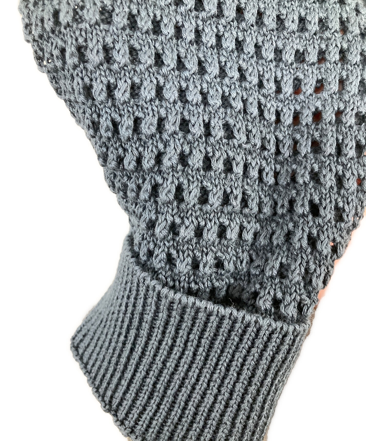 NKNIT (ンニット) mesh knit zip hoodie ネイビー サイズ:O