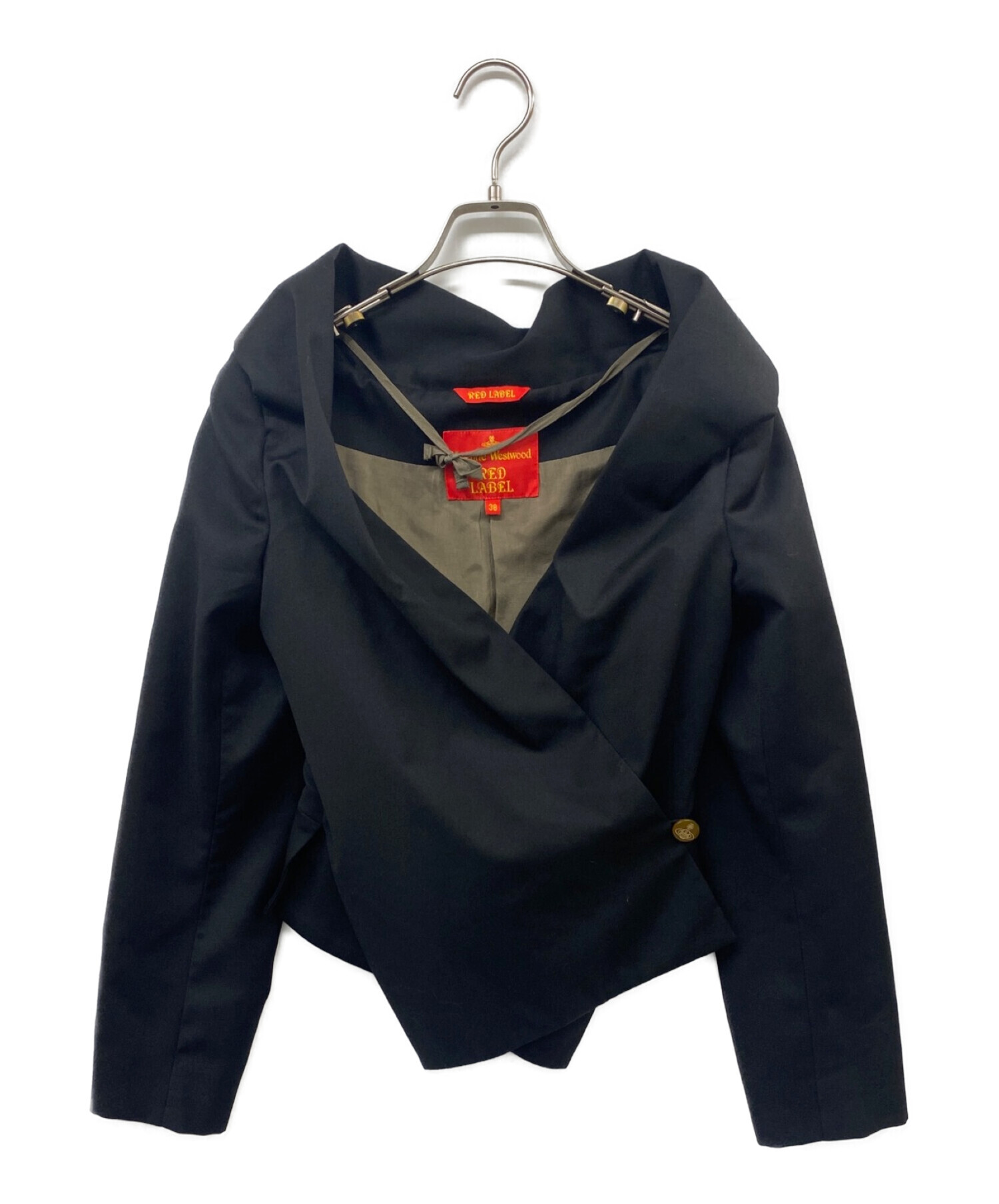 Vivienne Westwood RED LABEL (ヴィヴィアンウエストウッドレッドレーベル) デザインジャケット 変形トッパージャケット  ブラック サイズ:38