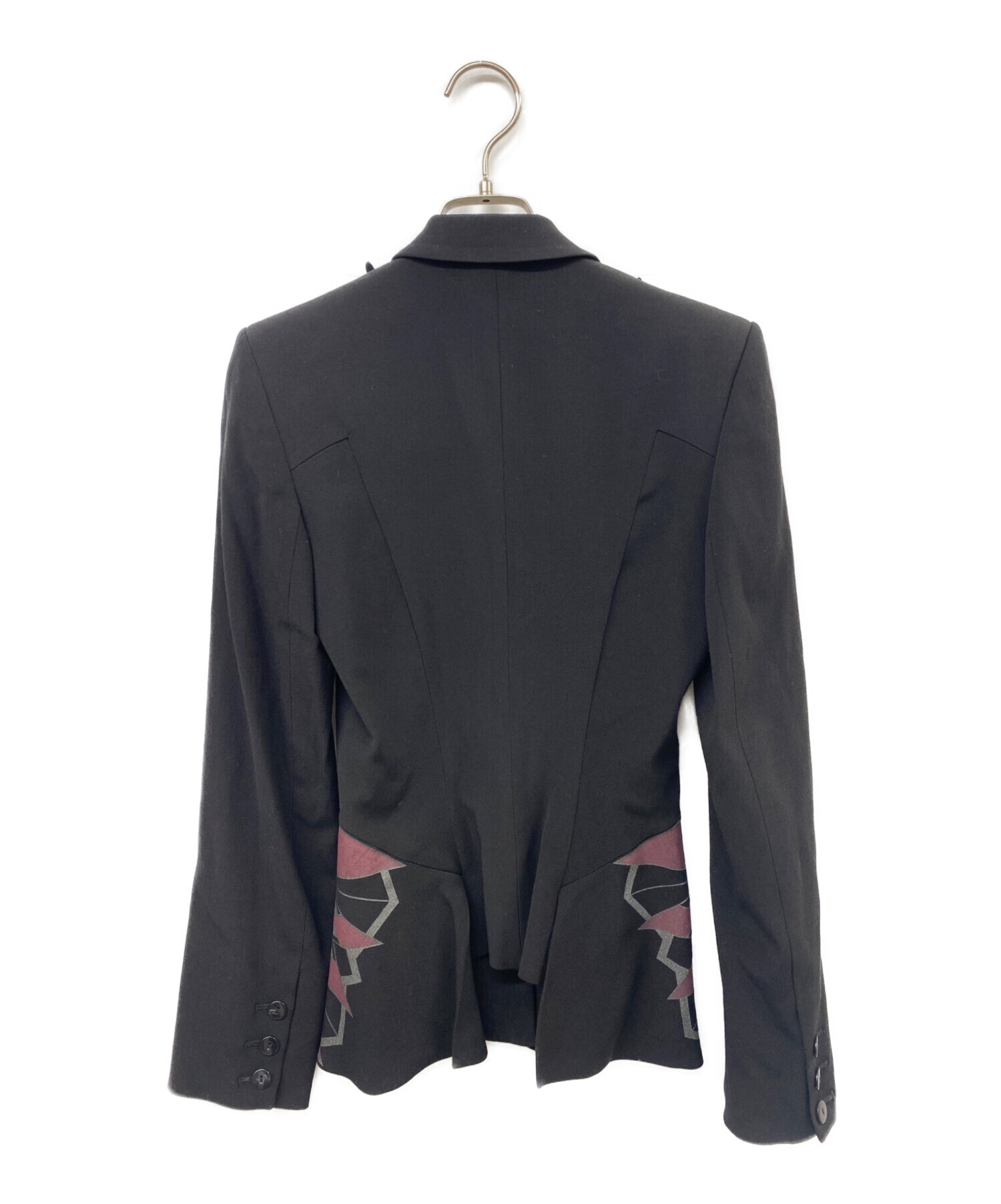 Hussein Chalayan フセインチャラヤン 変形デザインジャケット テーラードジャケット ブラック サイズ:XS