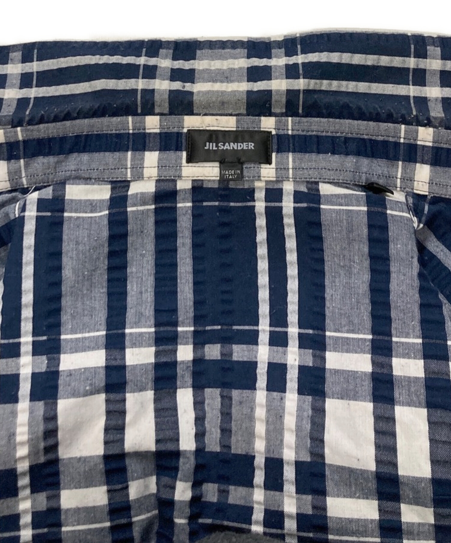 ジルサンダー JIL SANDER チェック スイングトップ ブルゾン ショート 