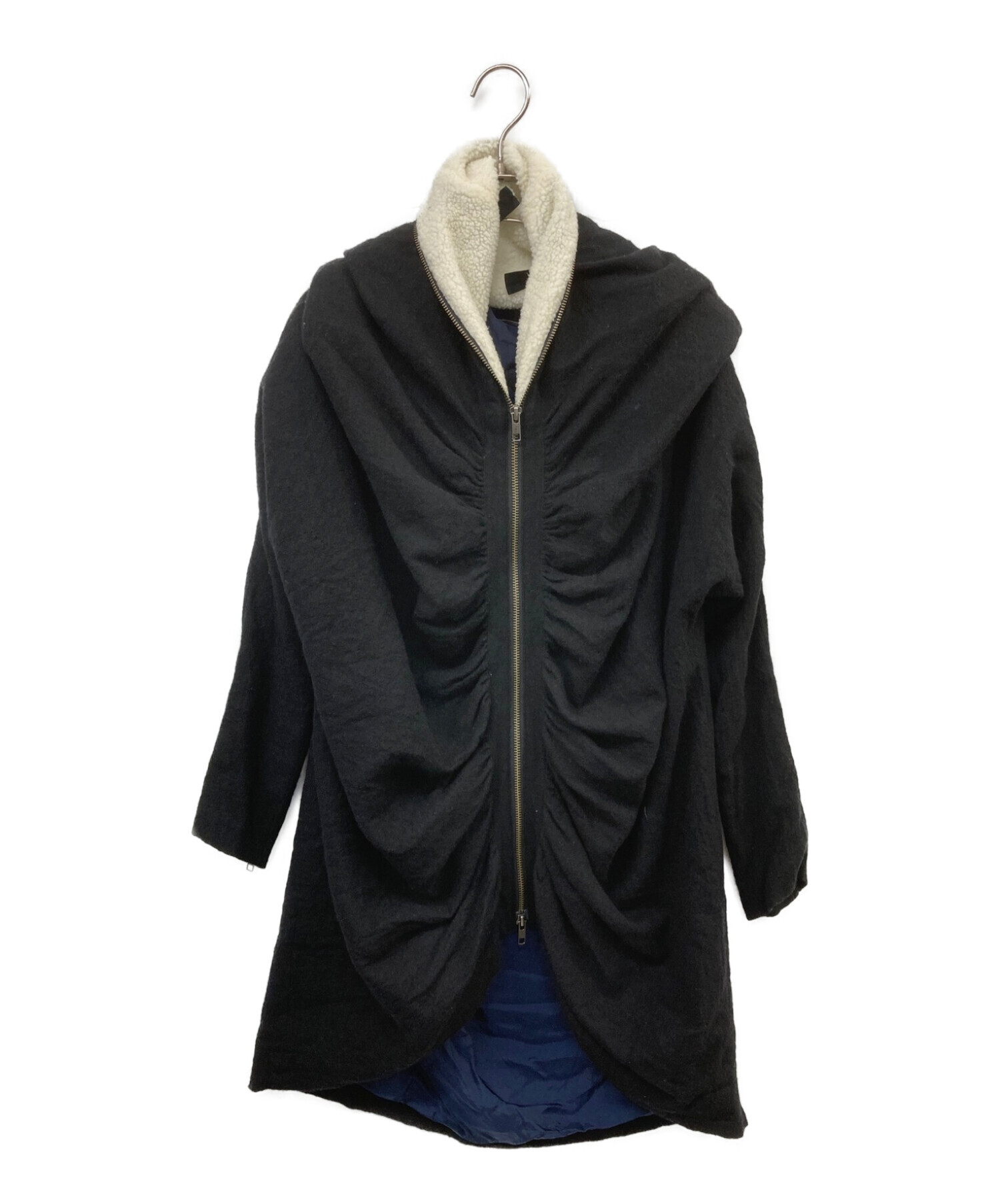 中古・古着通販】SHIROMA (シロマ) 変形デザインコート ブラック 