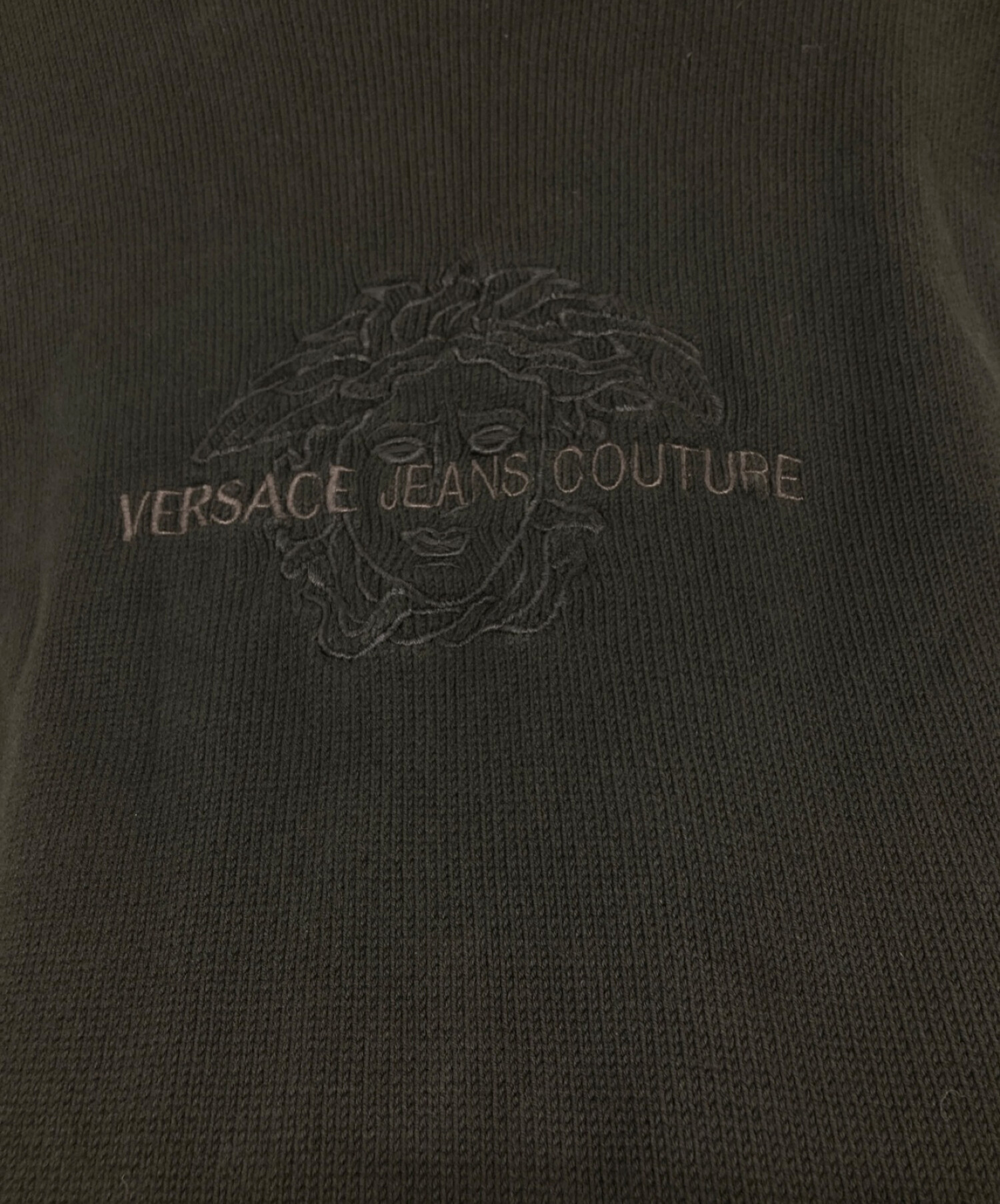 VERSACE JEANS COUTURE ニット　レザー　ワンピース26/40