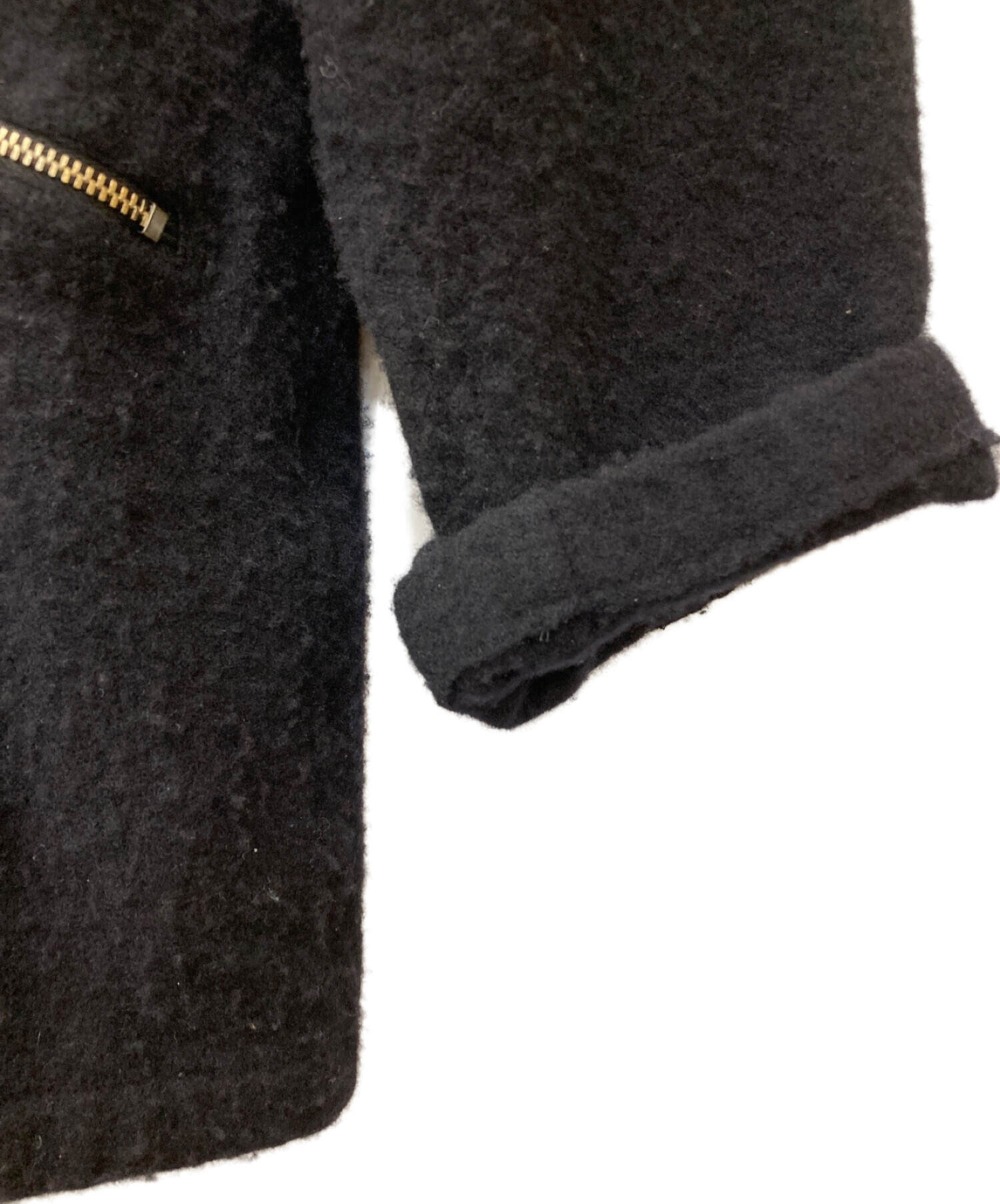 COMOLI (コモリ) 縮絨ウール ミリタリージャケット ネイビー サイズ:3