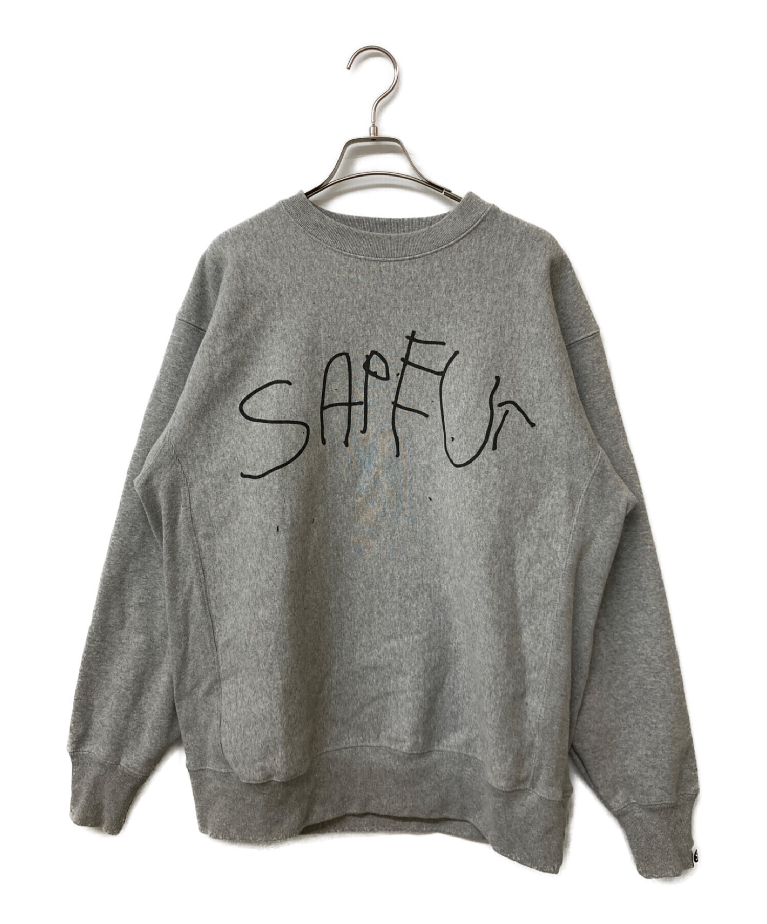 中古・古着通販】SAPEur (サプール) ロゴプリントクルーネック 