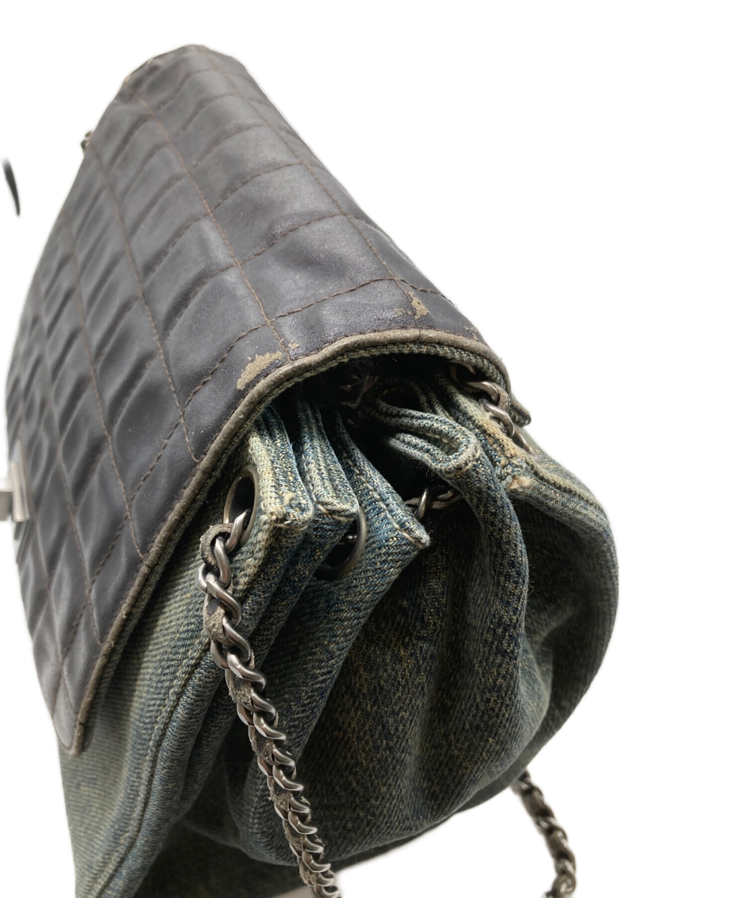 中古・古着通販】CHANEL (シャネル) 2.55チョコバーデニムショルダー 