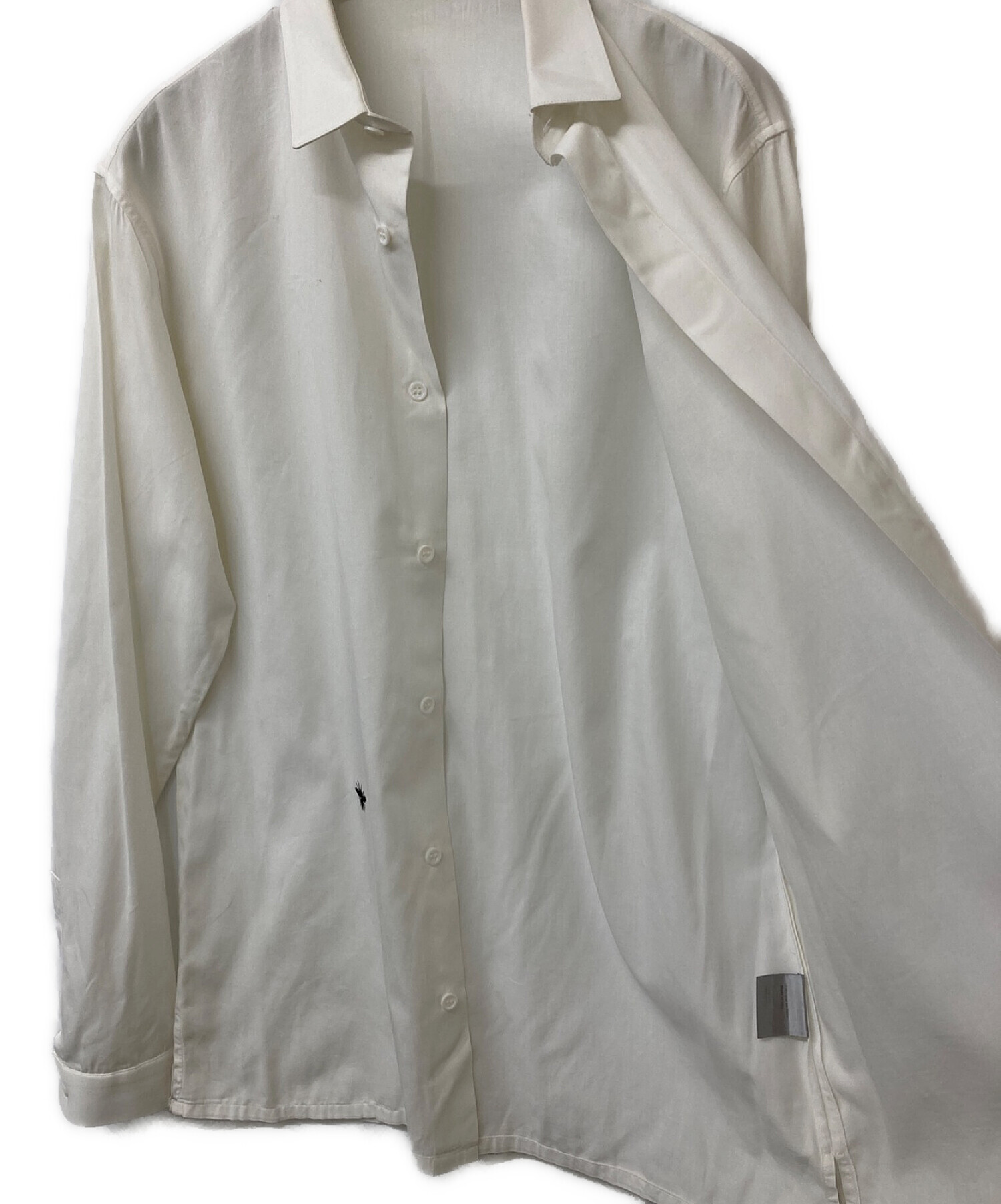 Dior Homme (ディオール オム) ビー刺繍シャツ ホワイト サイズ:38