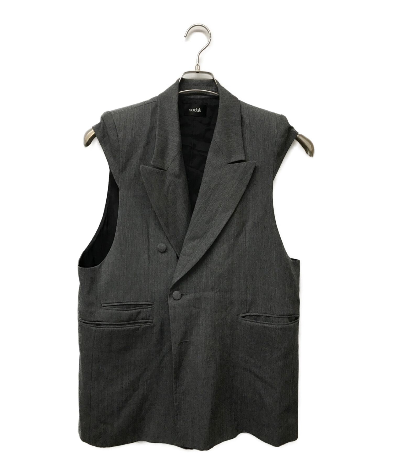 soduk スドークcap sleeve jacketベスト 【公式通販】