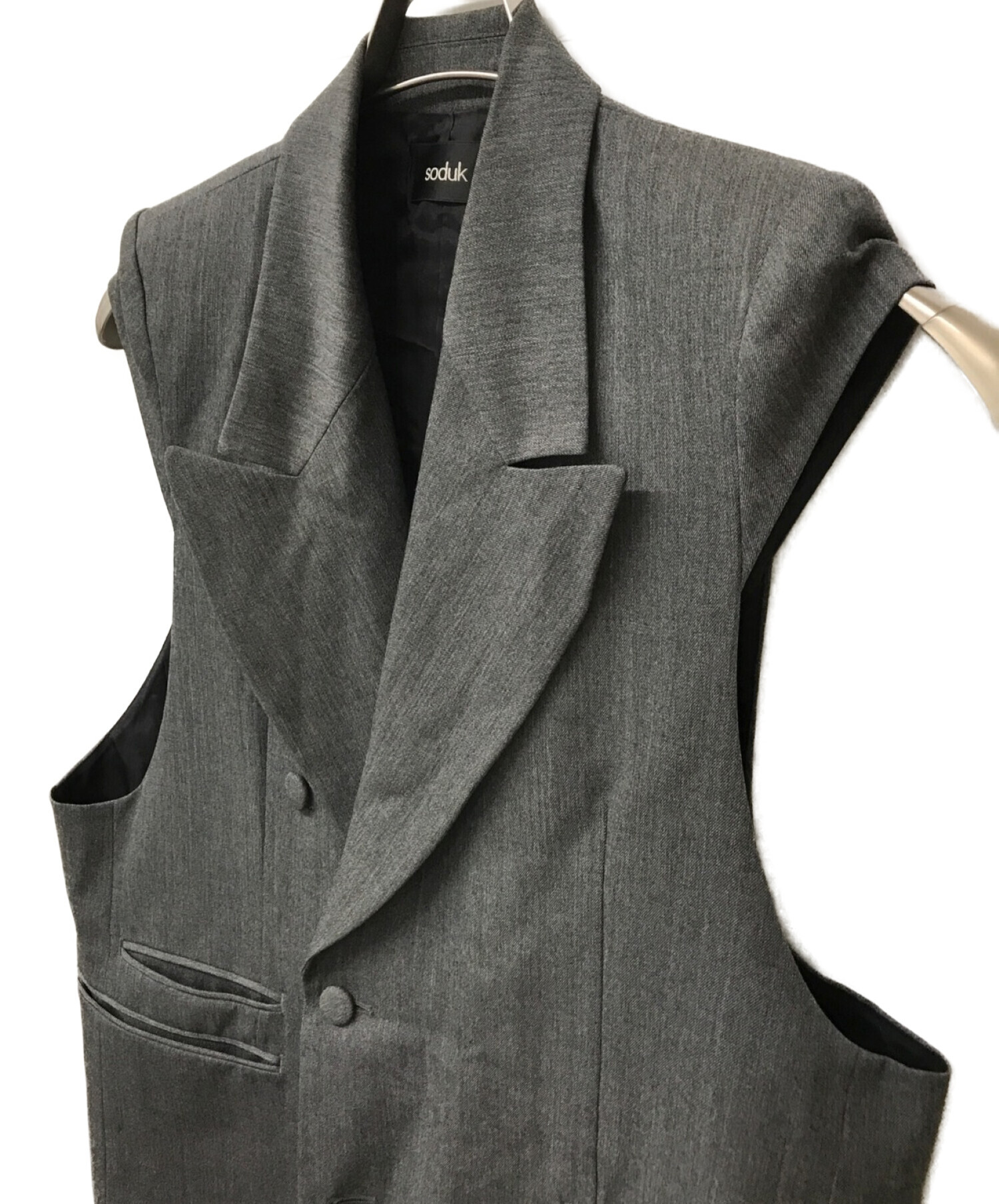 soduk スドークcap sleeve jacketベスト