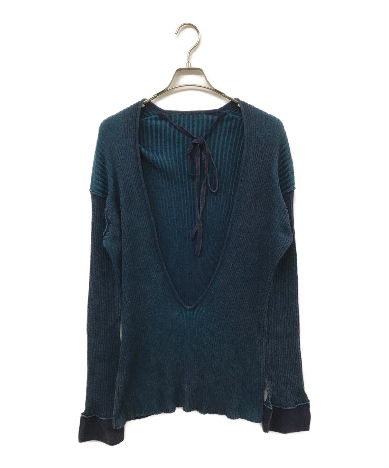 中古・古着通販】PERVERZE (パーバーズ) Wmns Plating Rib Knit Top 