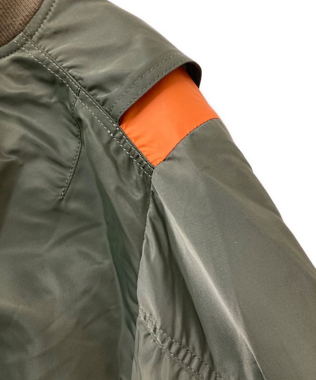 中古・古着通販】sacai (サカイ) 袖スリットMA-1ジャケット カーキ 