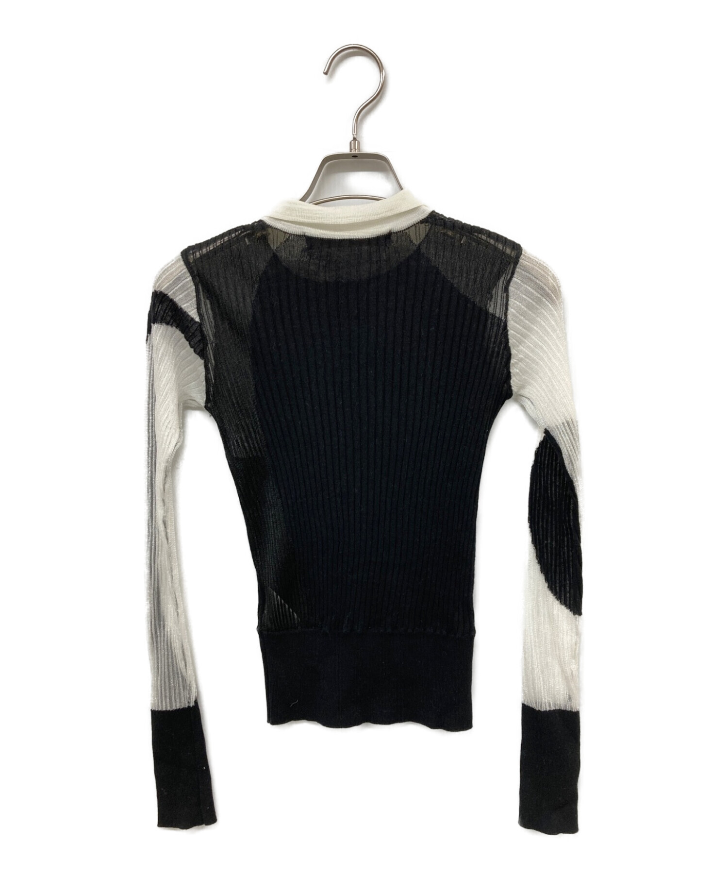 中古・古着通販】LEINWANDE (ラインヴァンド) Intarsia Knitted Polo  