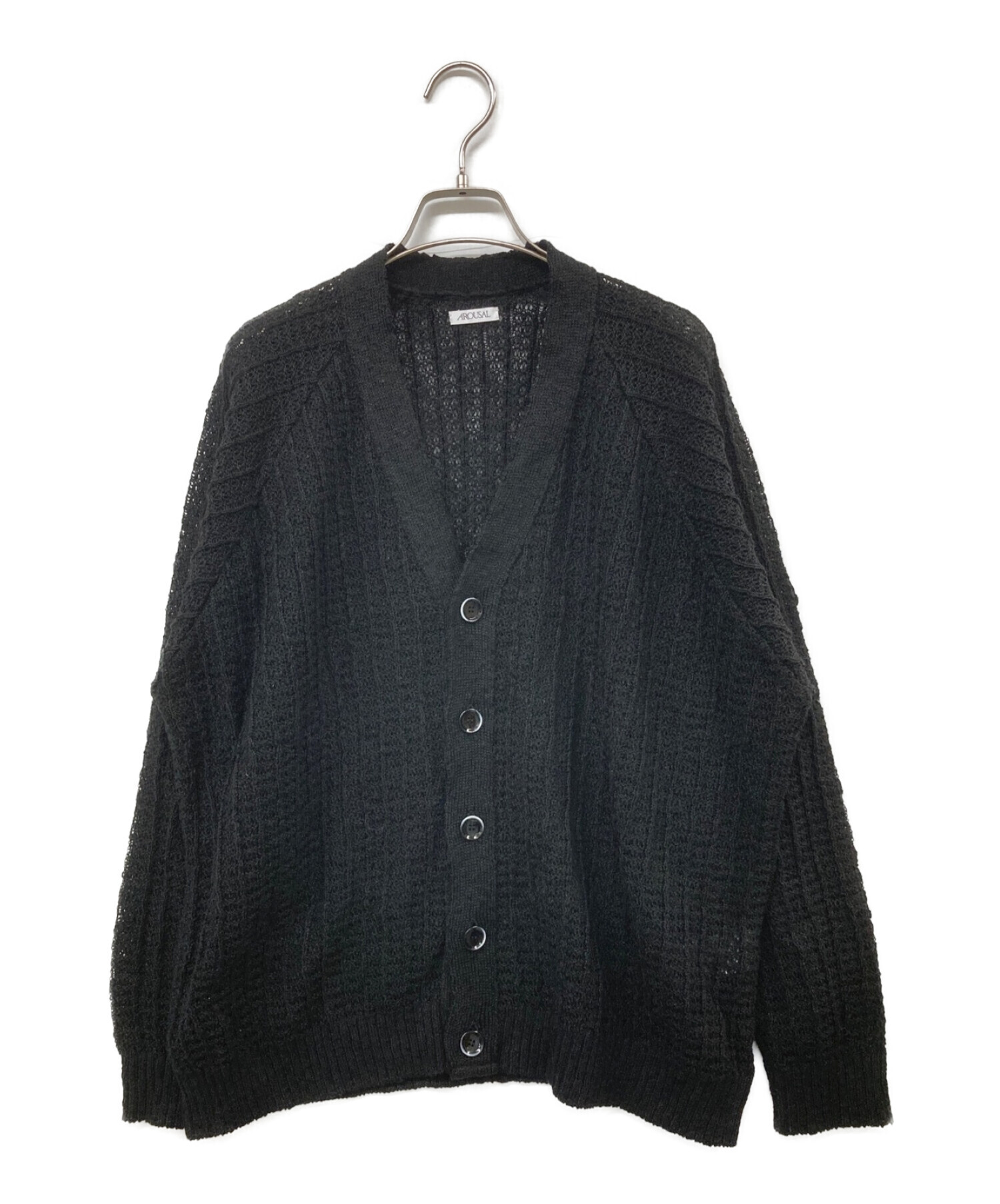 中古・古着通販】AROUSAL (アローサル) 23FW NEP CARDIGAN ブラック  