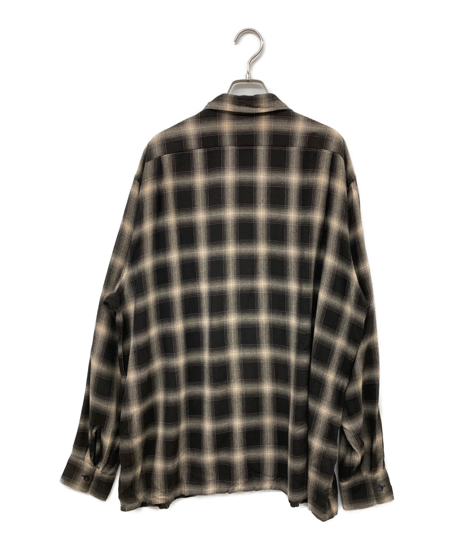 希少 COMOLI レーヨンチェックオープンシャツ 23ss サイズ1 【公式通販】