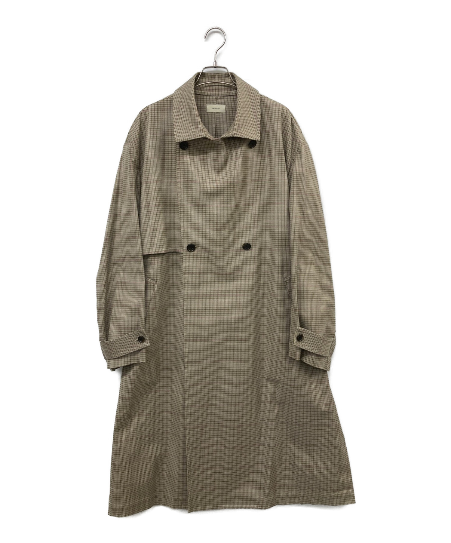 stein 21aw OVERLAPED TRENCH 目覚め COAT チェック S
