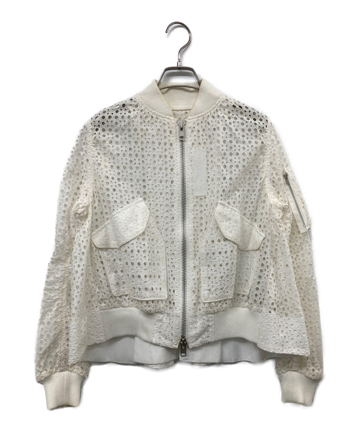 sacai サカイ レア 希少 ベイカーブルゾン さくらんぼ 刺繍