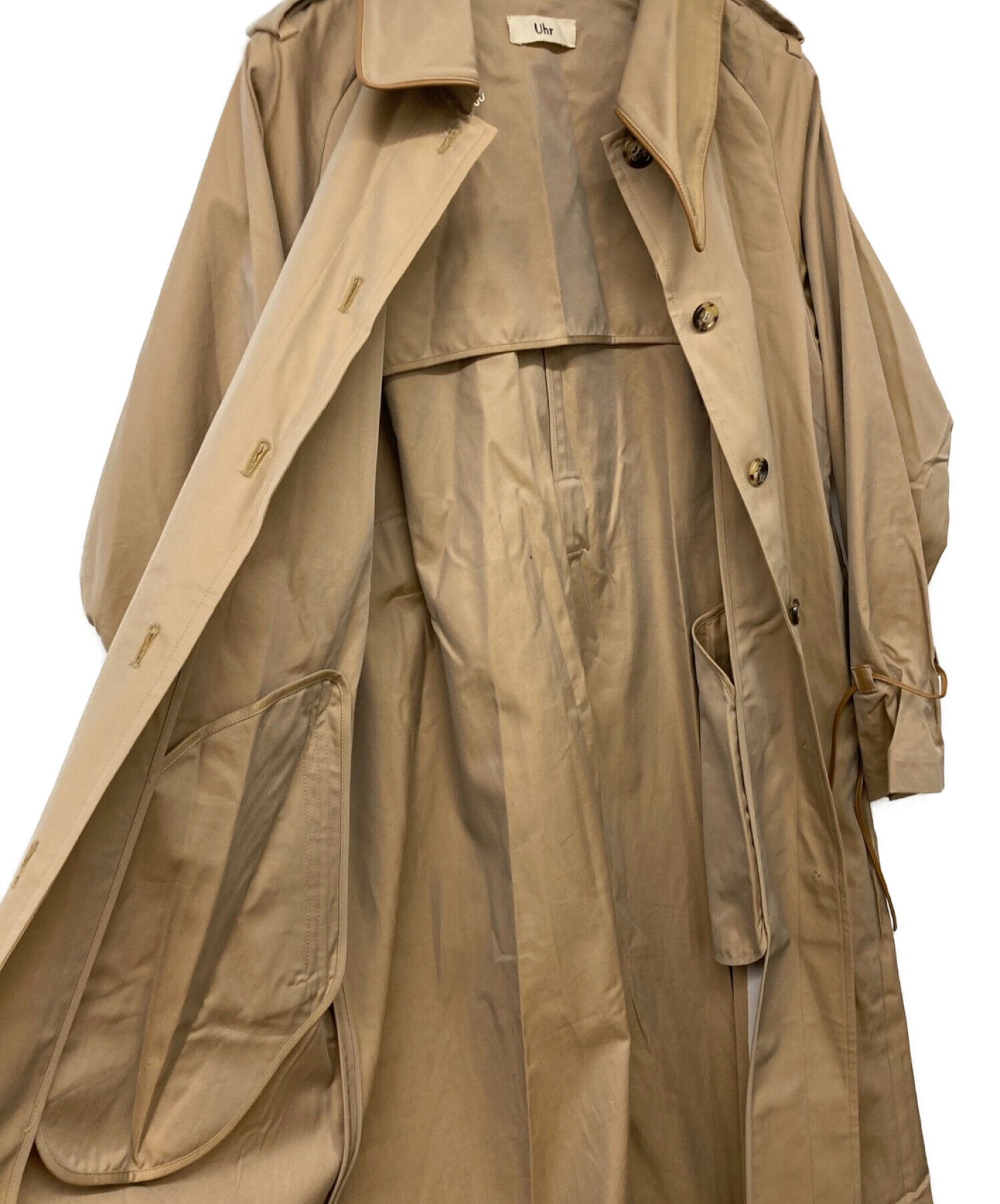 中古・古着通販】Uhr (ウーア) Handsome Cape Coat ブラウン サイズ:36 