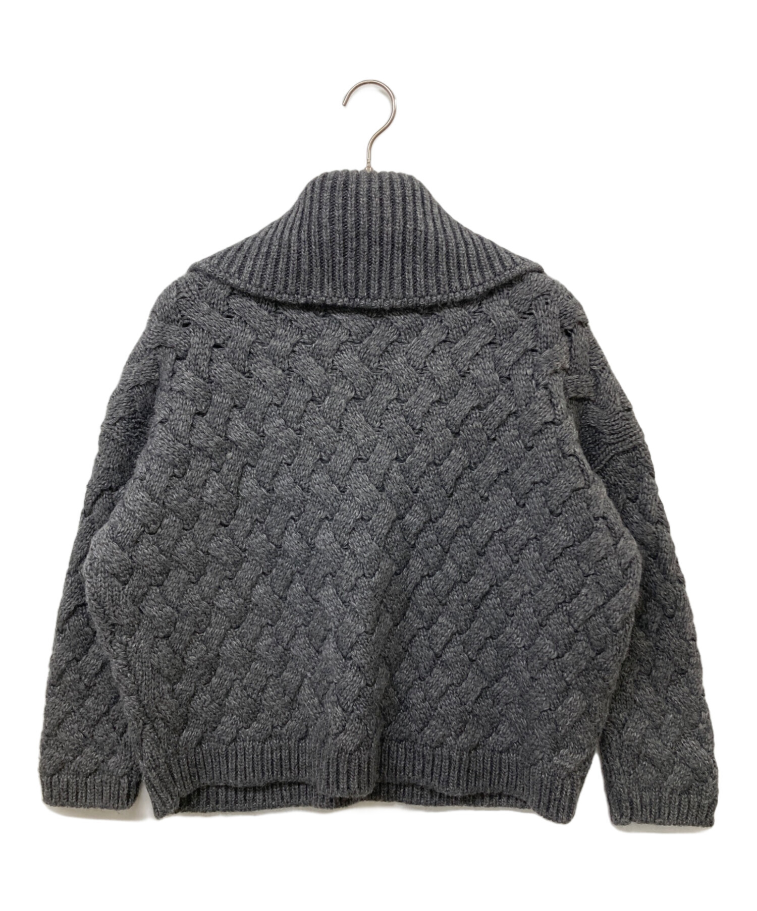 MIUMIU ニットカーディガングレー 